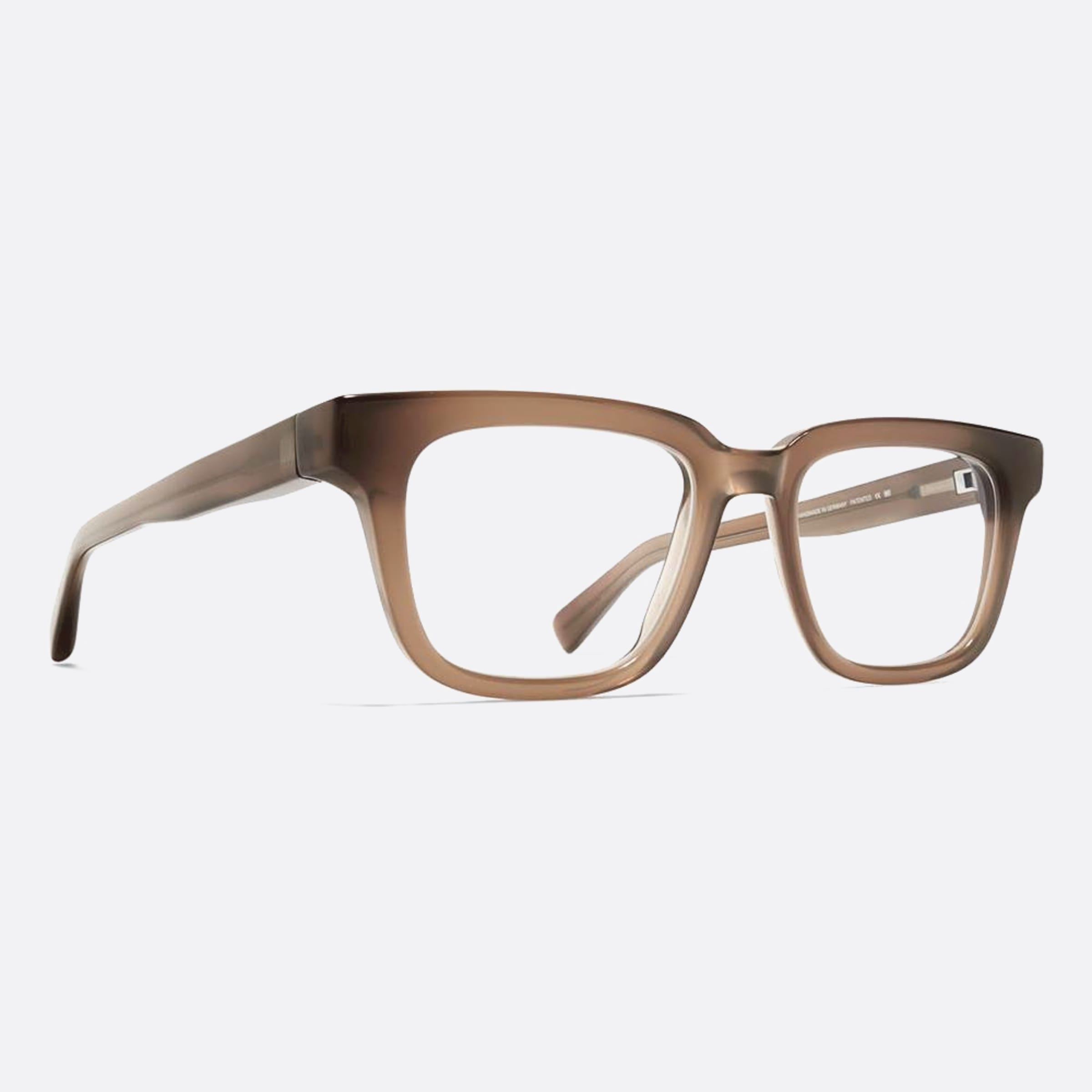 Mykita 51mm Lamin Brown Squared Unisex Eyeglasses - Side View