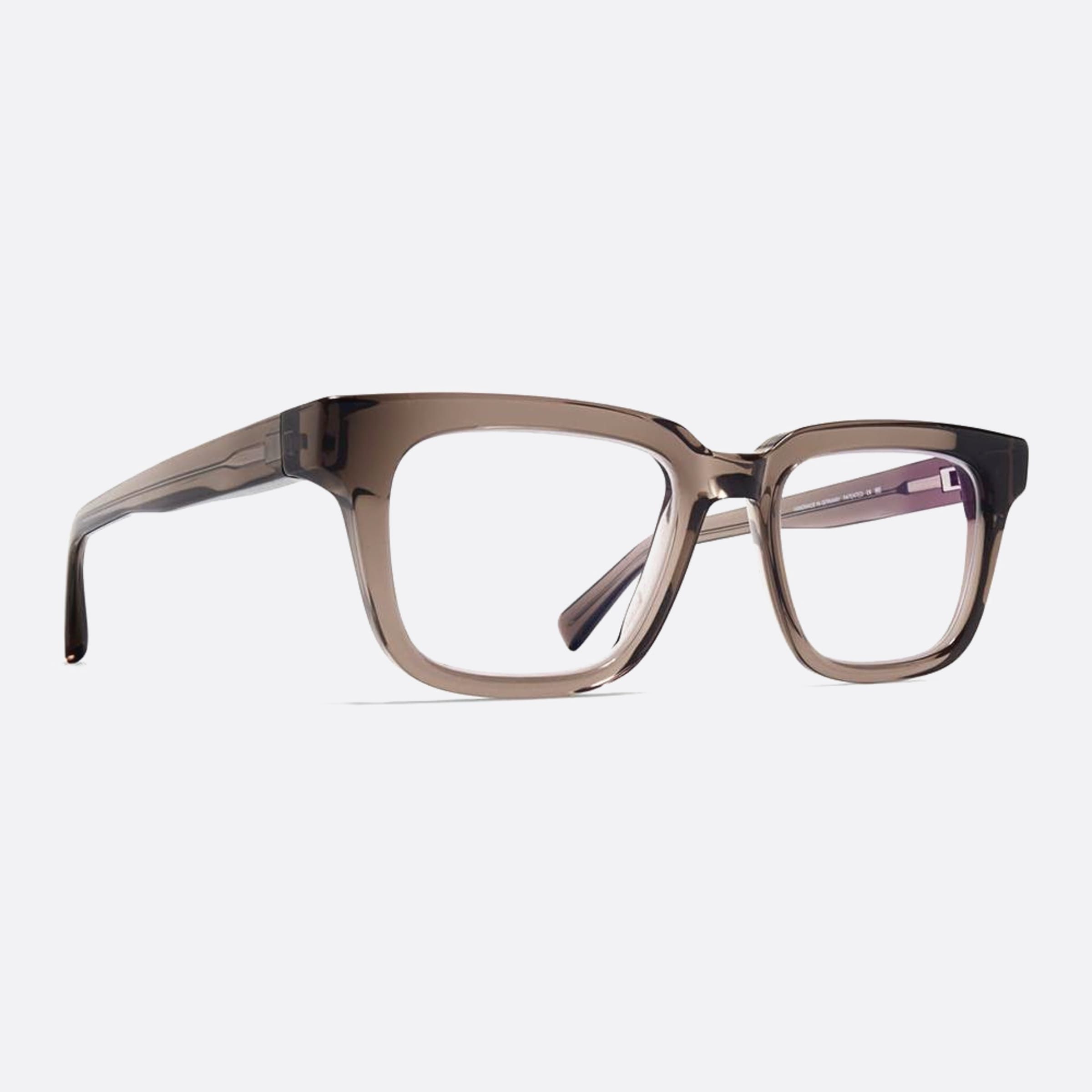 Mykita 51mm Lamin Brown Squared Unisex Eyeglasses - Side View