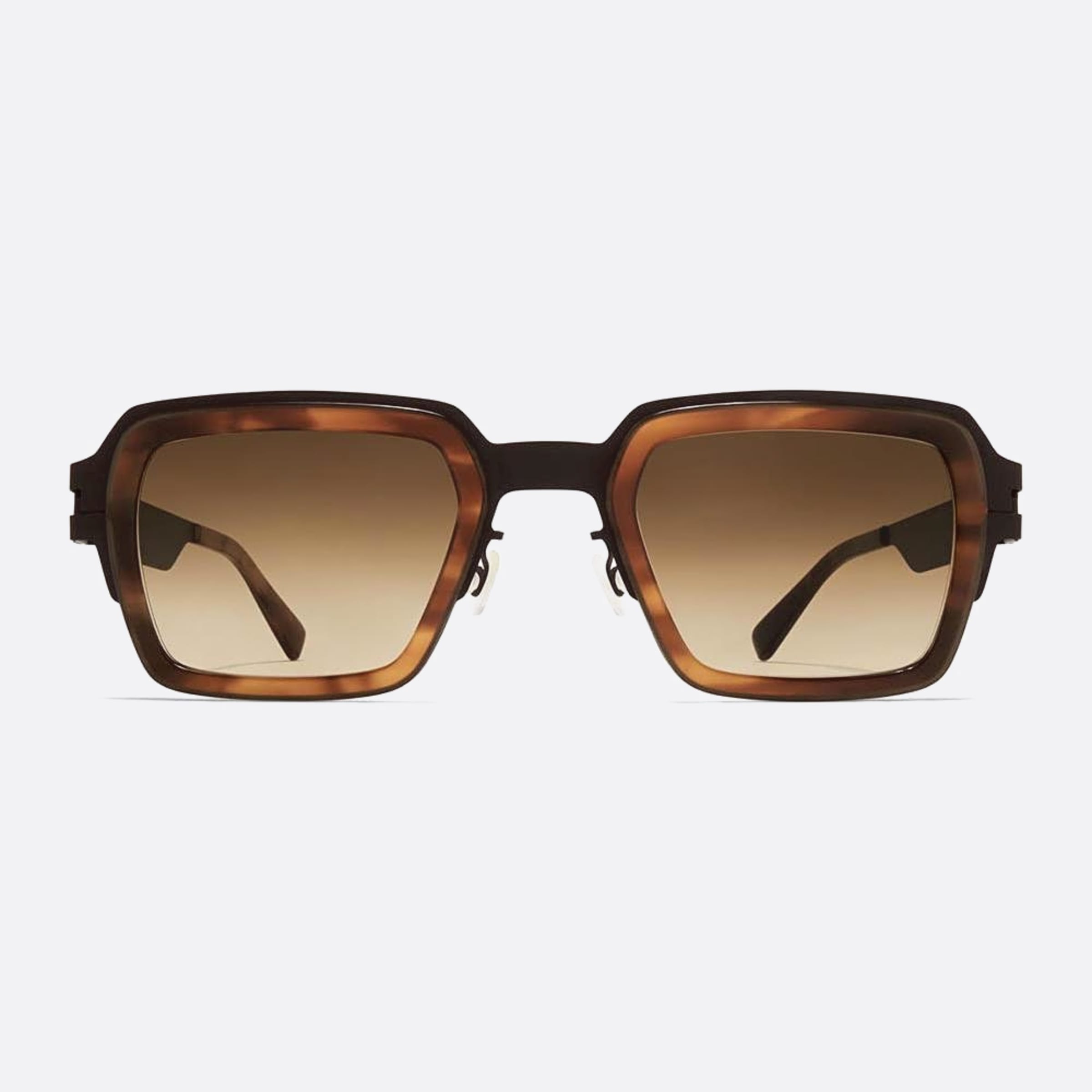 Mykita 50mm Lennon Havana Rectangle Unisex Sunglasses - Main View