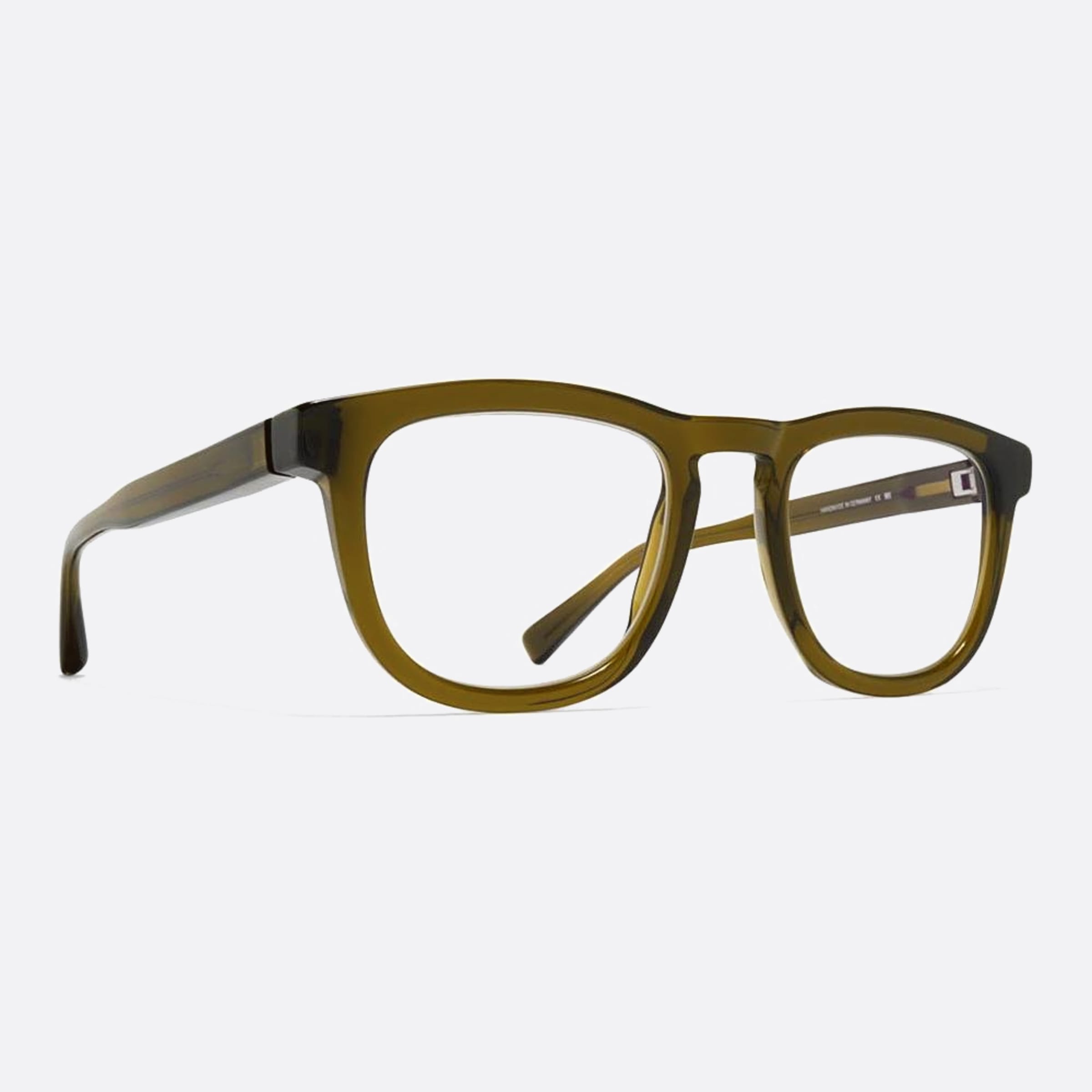Mykita 50mm Lerato Green Squared Unisex Eyeglasses - Side View