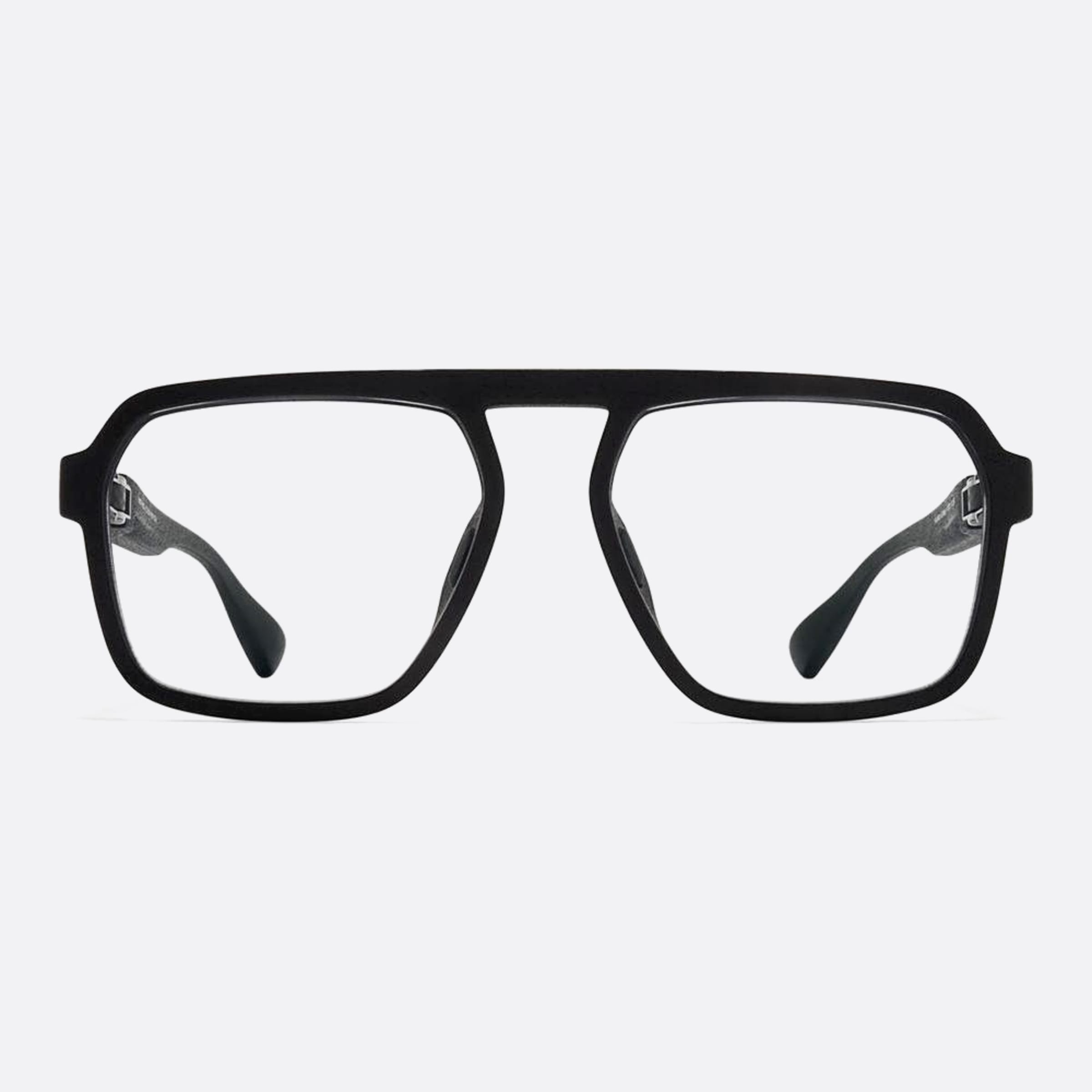 Mykita 56mm Leto Black Geometric Unisex Eyeglasses - Main View