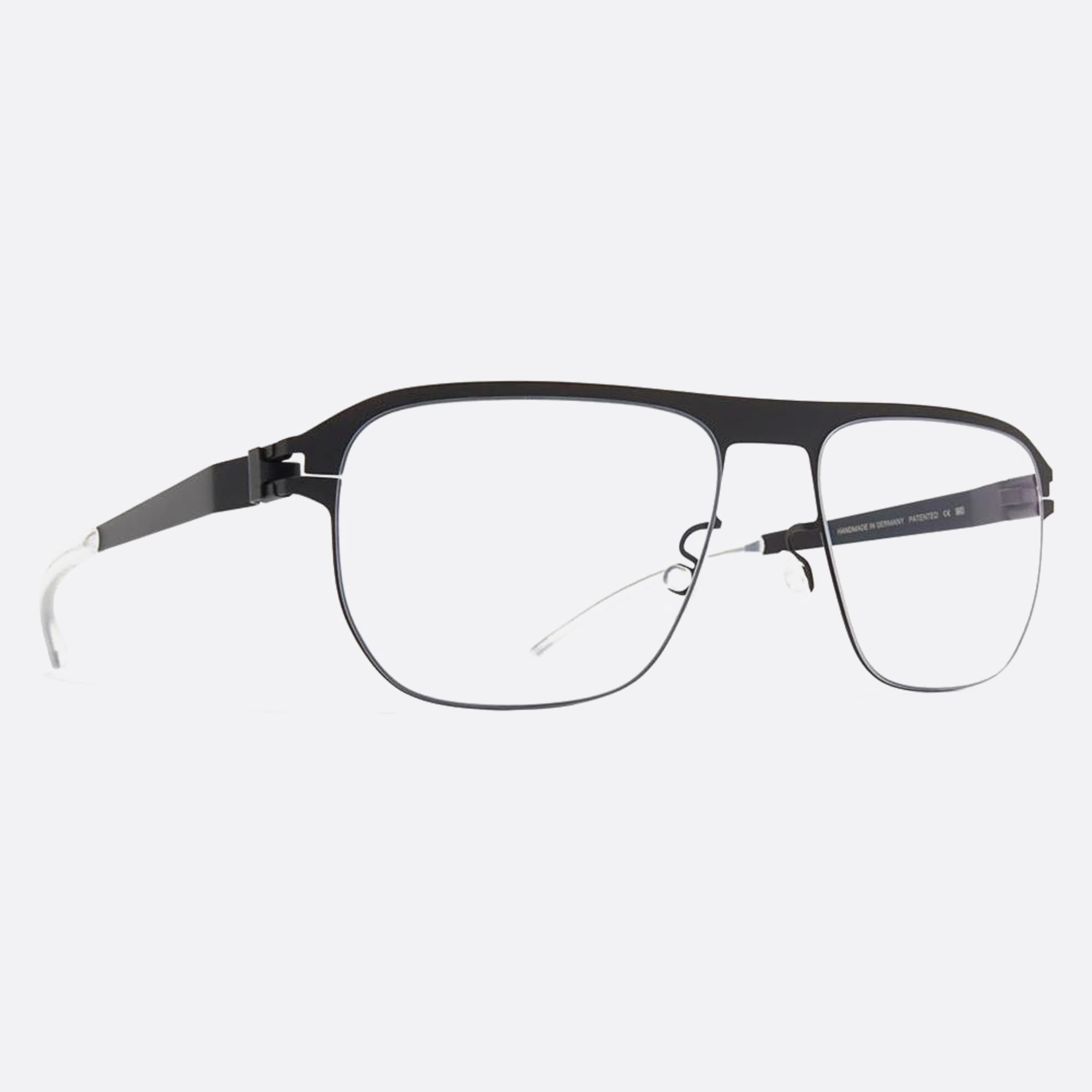 Mykita 55mm Lorenzo Grey Geometric Unisex Eyeglasses - Side View