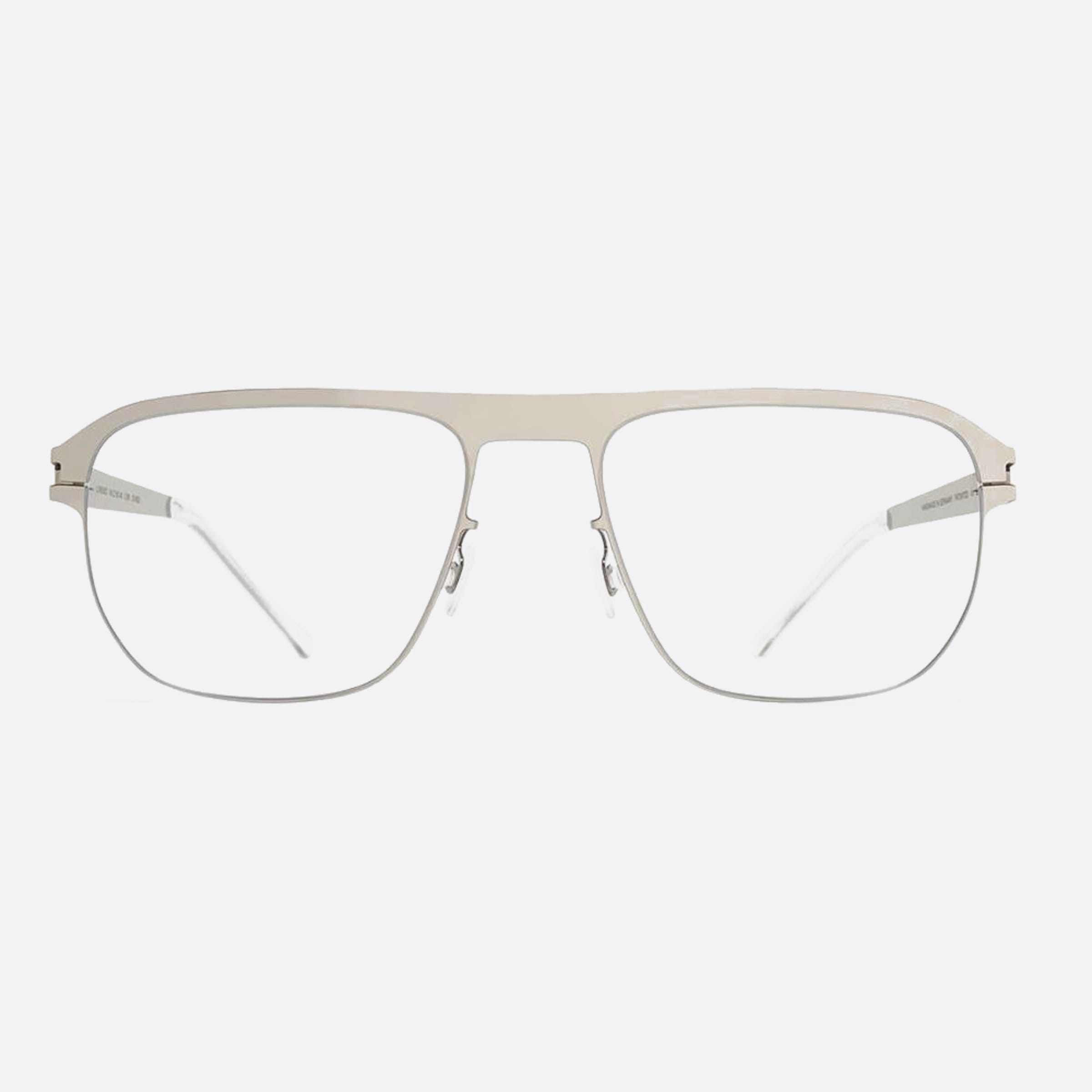 Mykita 55mm Lorenzo Silver Geometric Unisex Eyeglasses - Main View