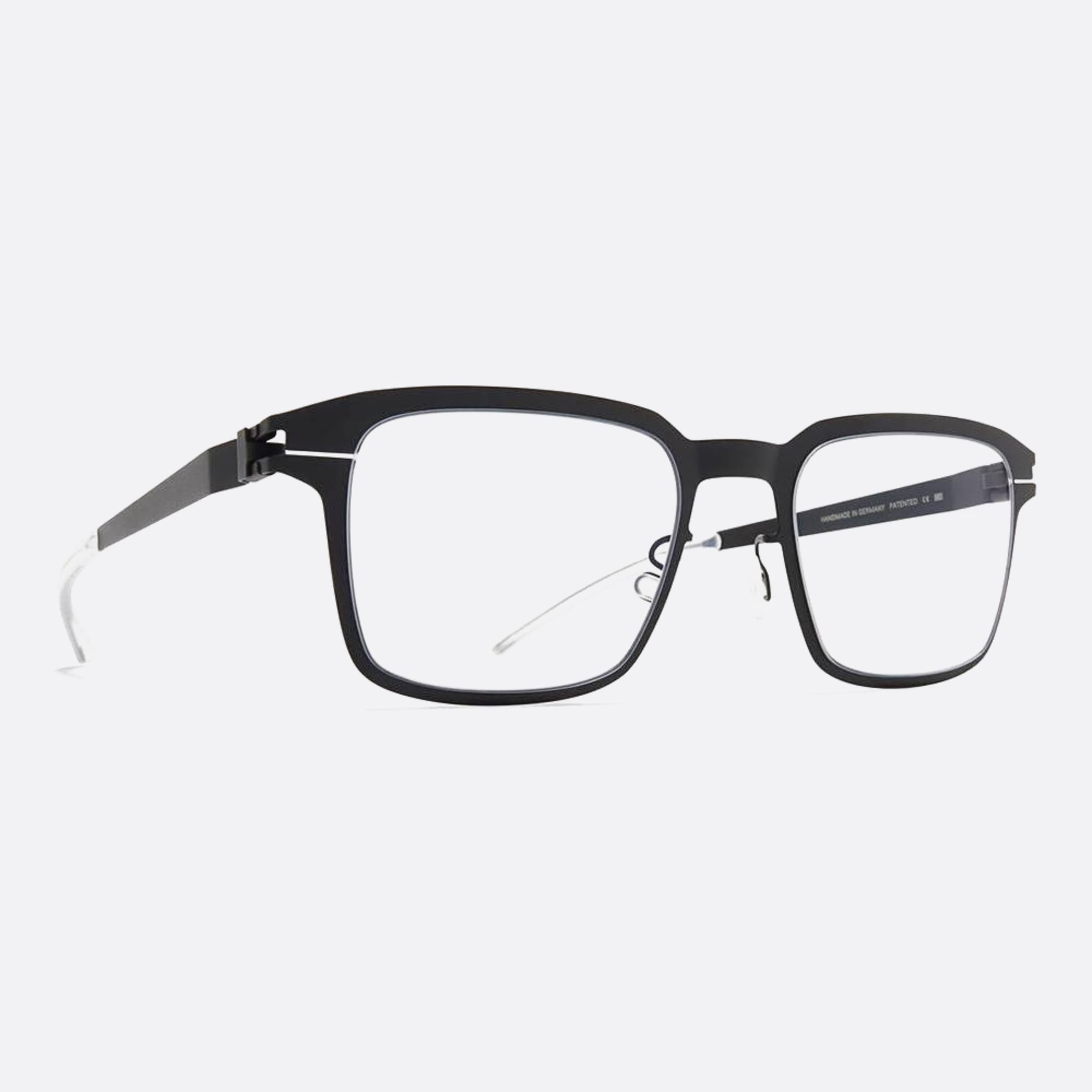 Mykita 51mm Matis Grey Squared Unisex Eyeglasses - Side View