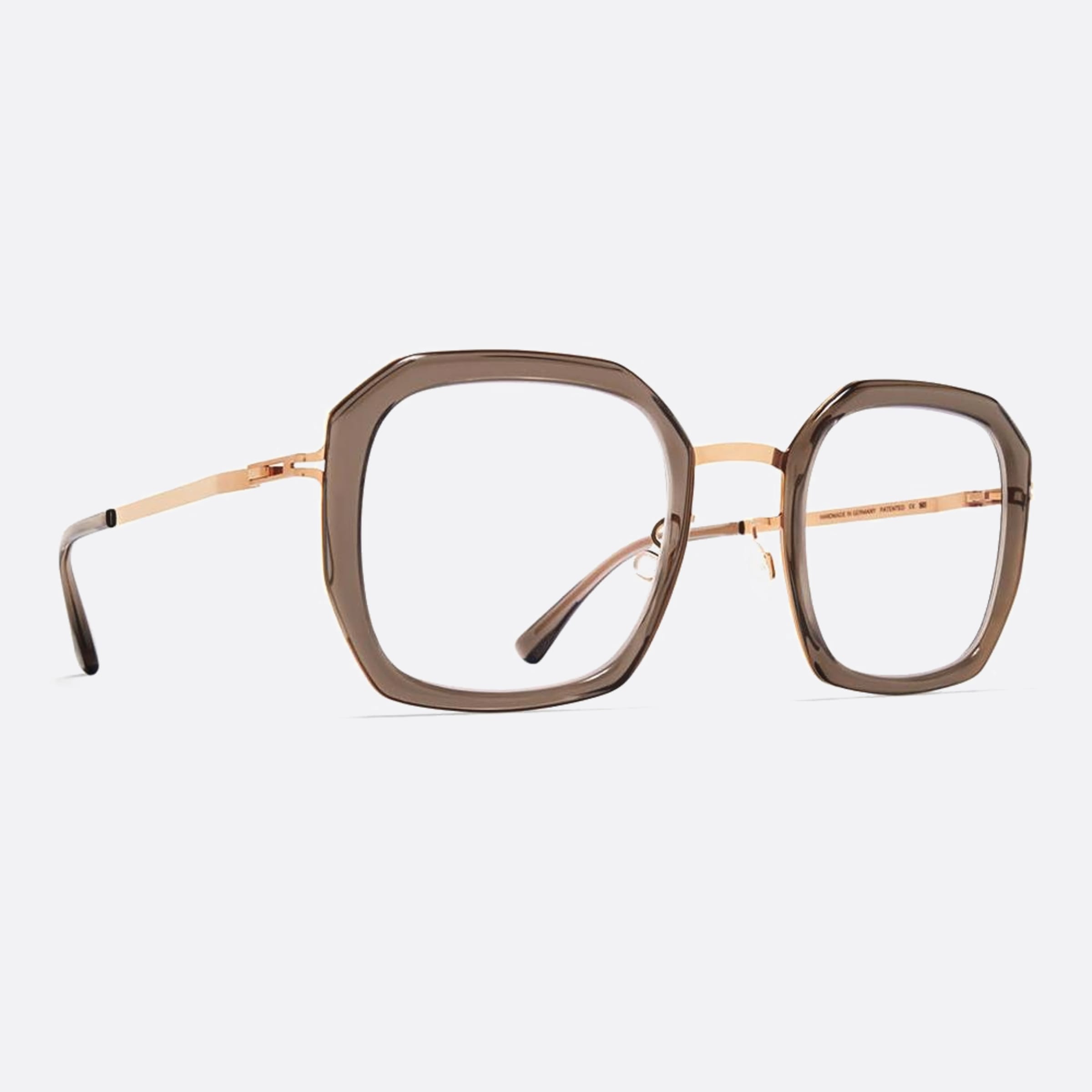 Mykita 48mm Mervi Brown Oversize Unisex Eyeglasses - Side View