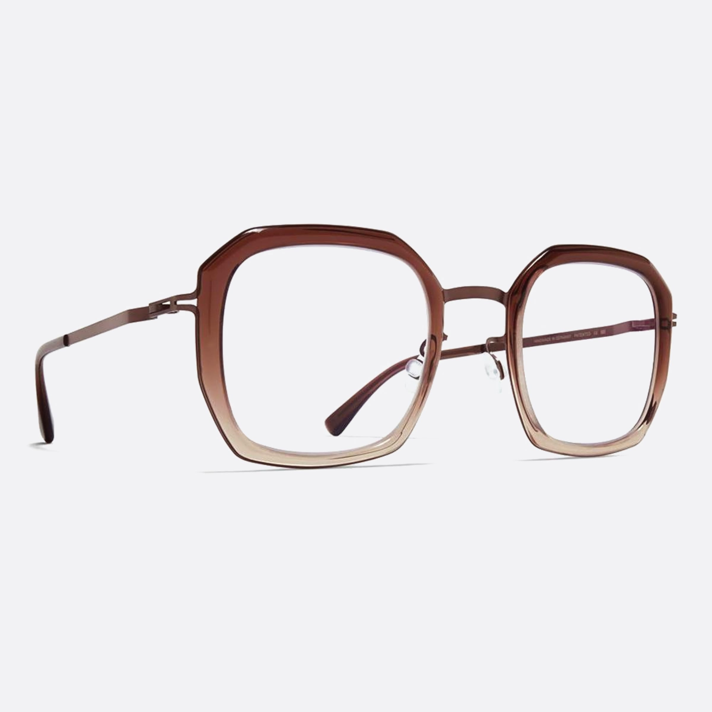 Mykita 48mm Mervi Brown Oversize Unisex Eyeglasses - Side View