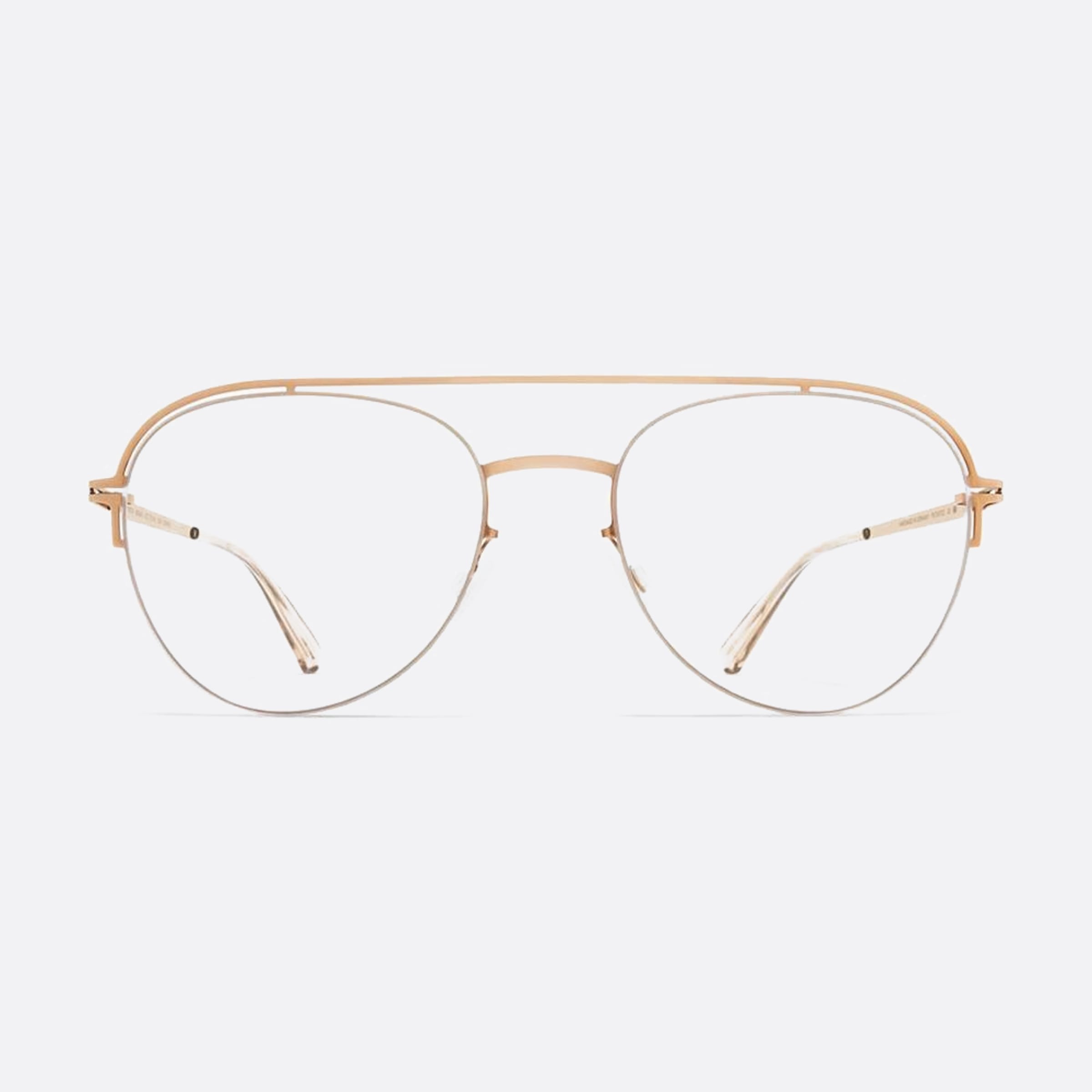 Mykita 52mm Misako Gold Pilot Unisex Eyeglasses - Main View