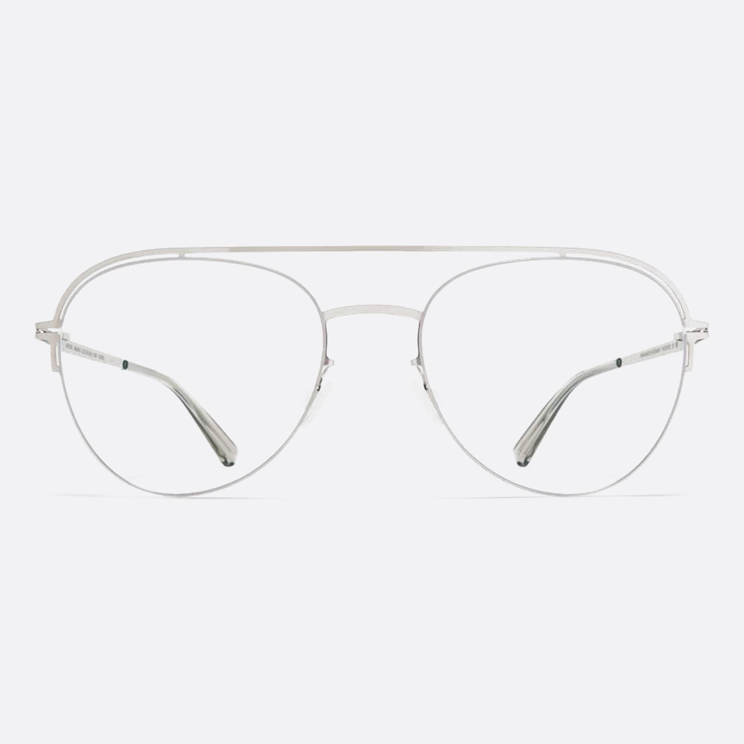 Mykita 52mm Misako Silver Pilot Unisex Eyeglasses - Main View