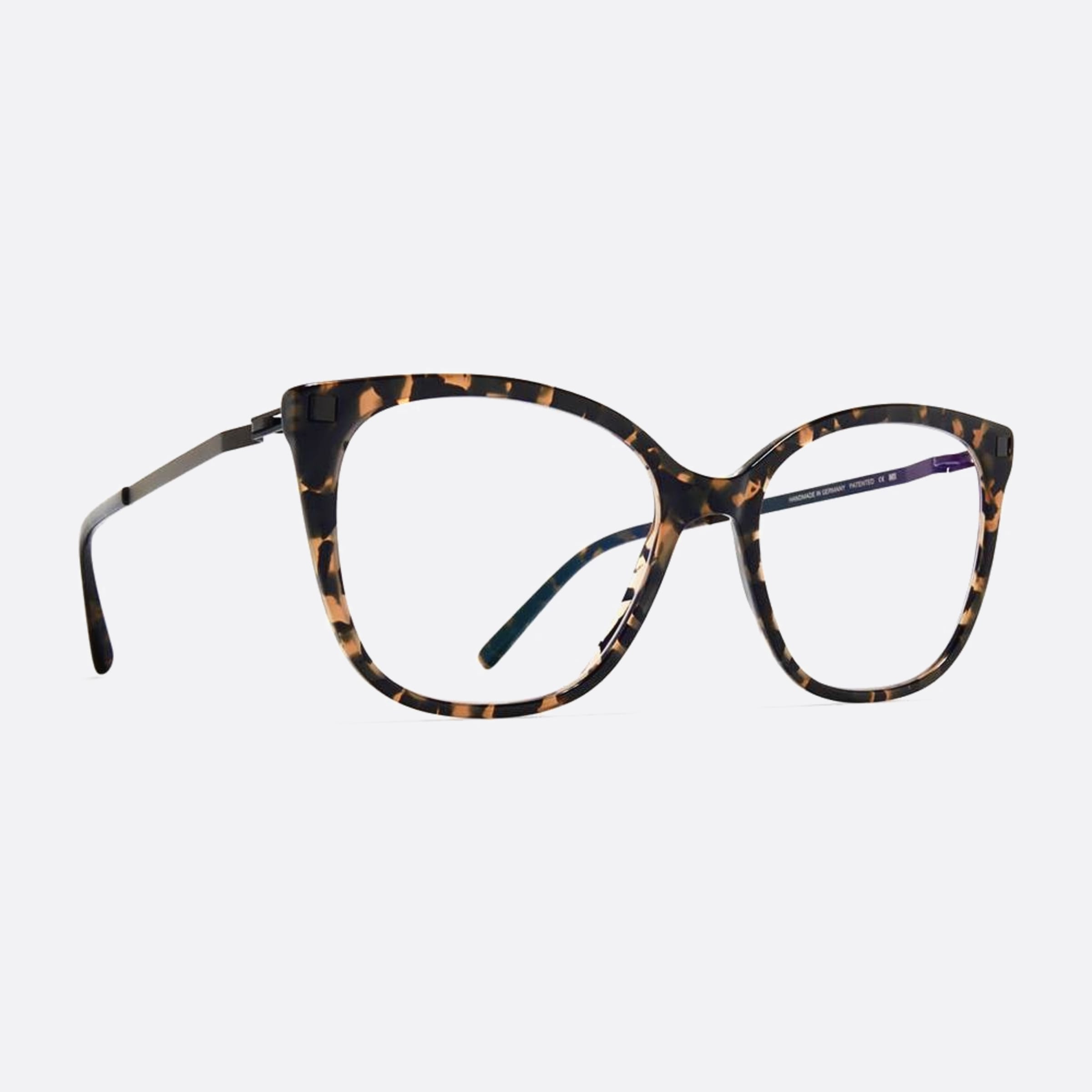 Mykita 49mm Mosha Havana Cat Eye Unisex Eyeglasses - Side View