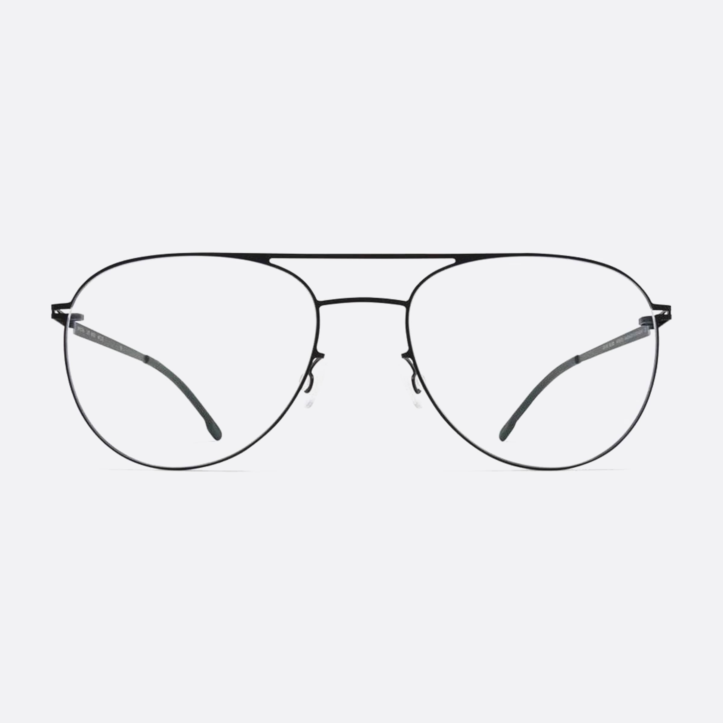 Mykita 52mm Niken Black Pilot Unisex Eyeglasses - Main View