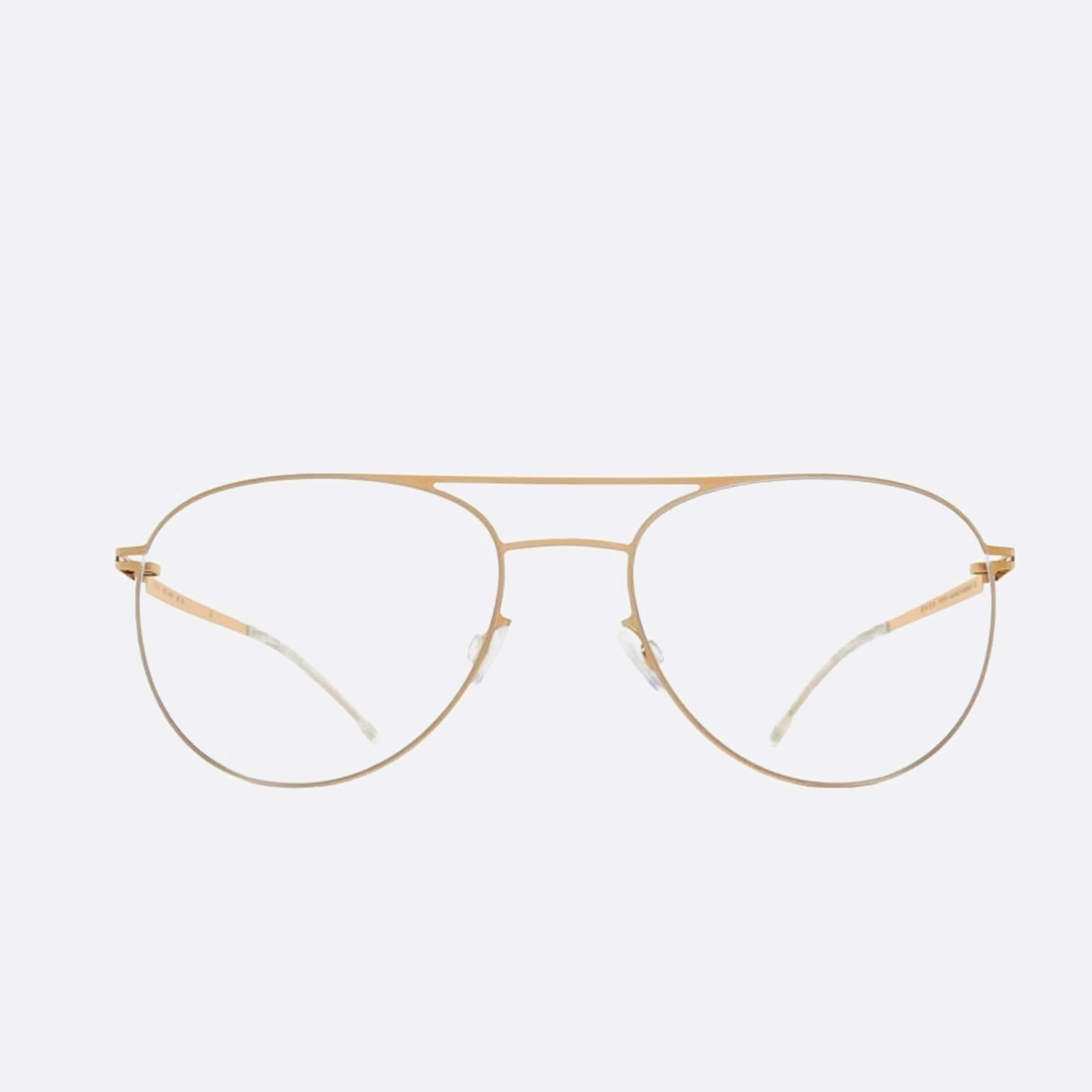 Mykita 52mm Niken Gold Pilot Unisex Eyeglasses - Main View