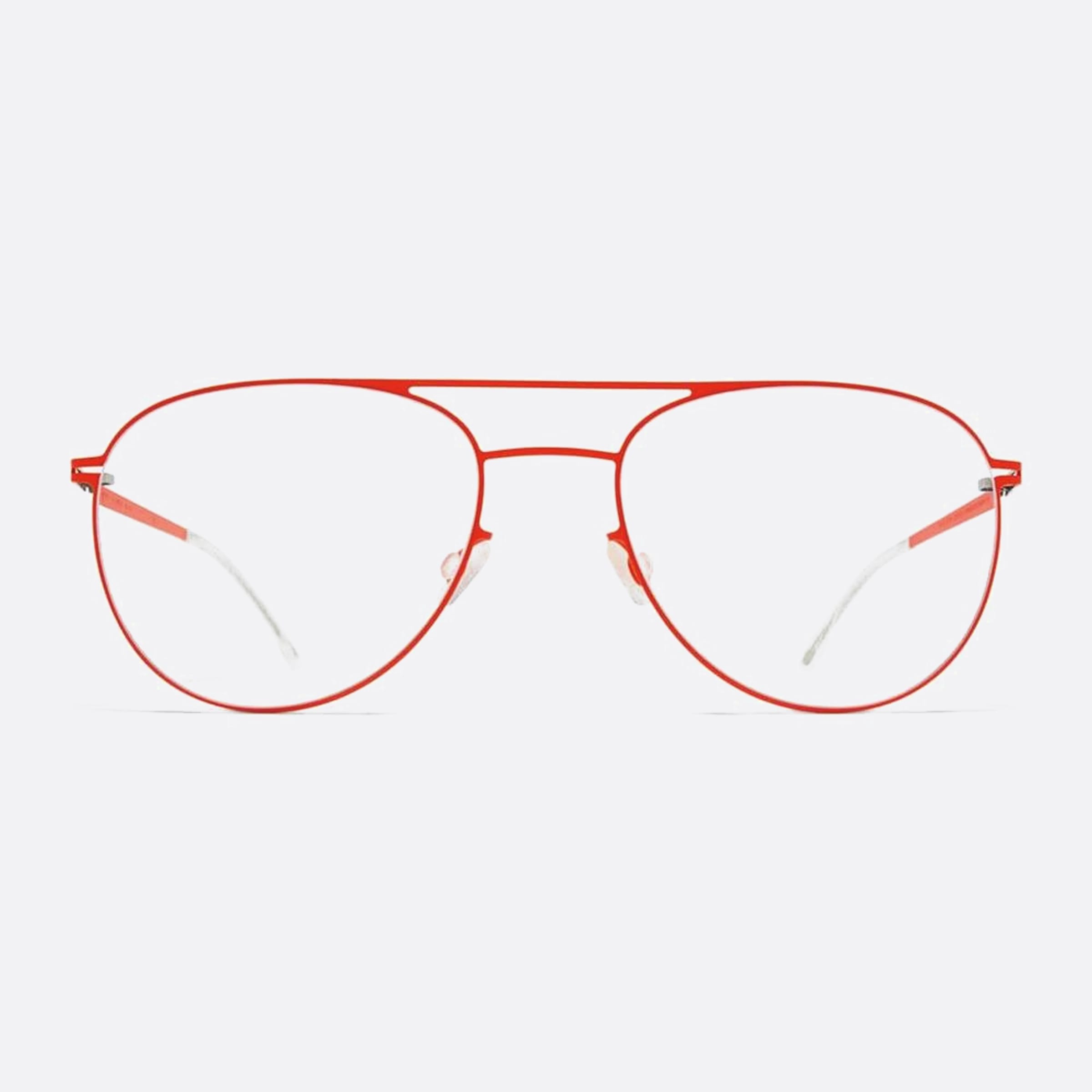 Mykita 52mm Niken Orange Pilot Unisex Eyeglasses - Main View