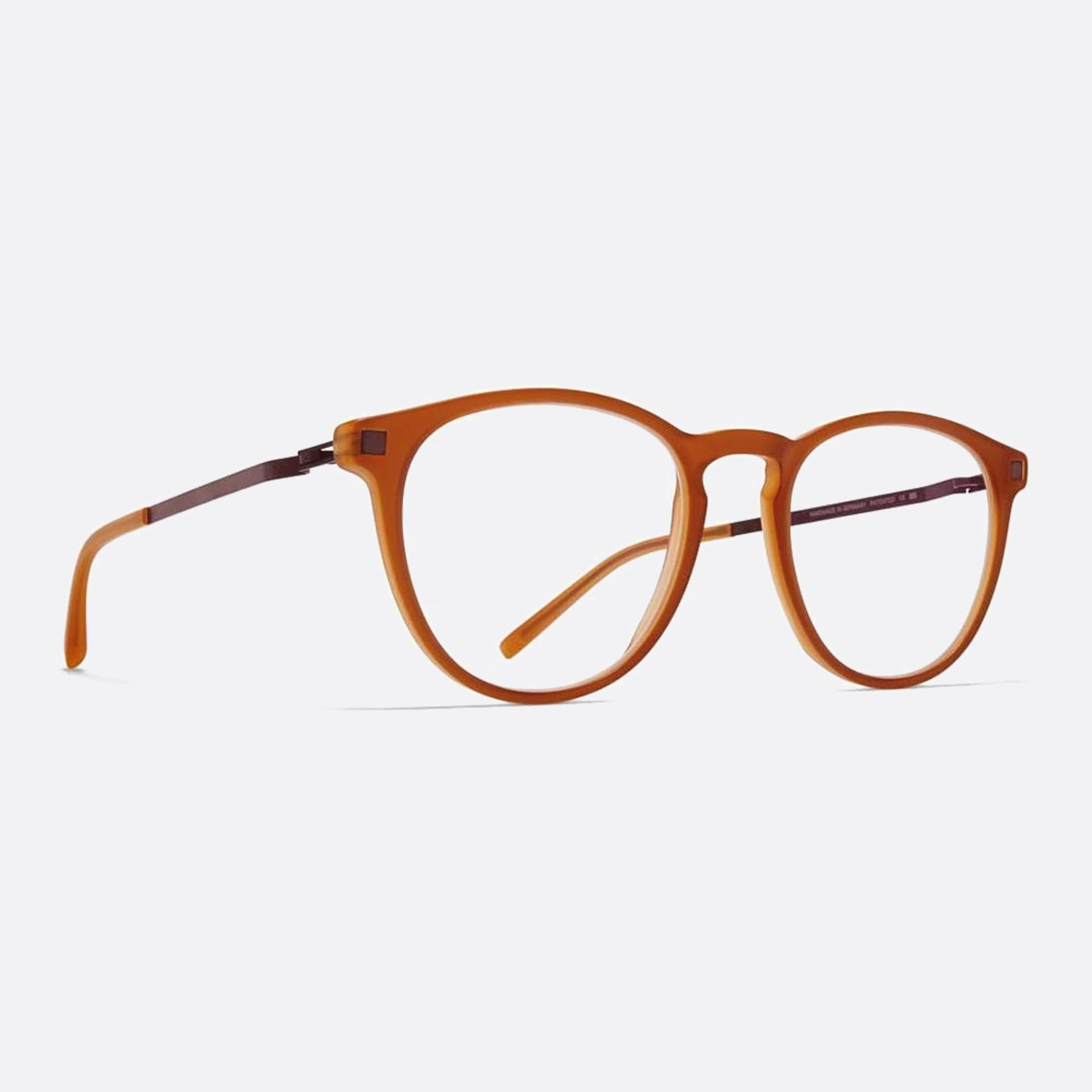 Mykita 49mm Nukka Orange Visor Unisex Eyeglasses - Side View
