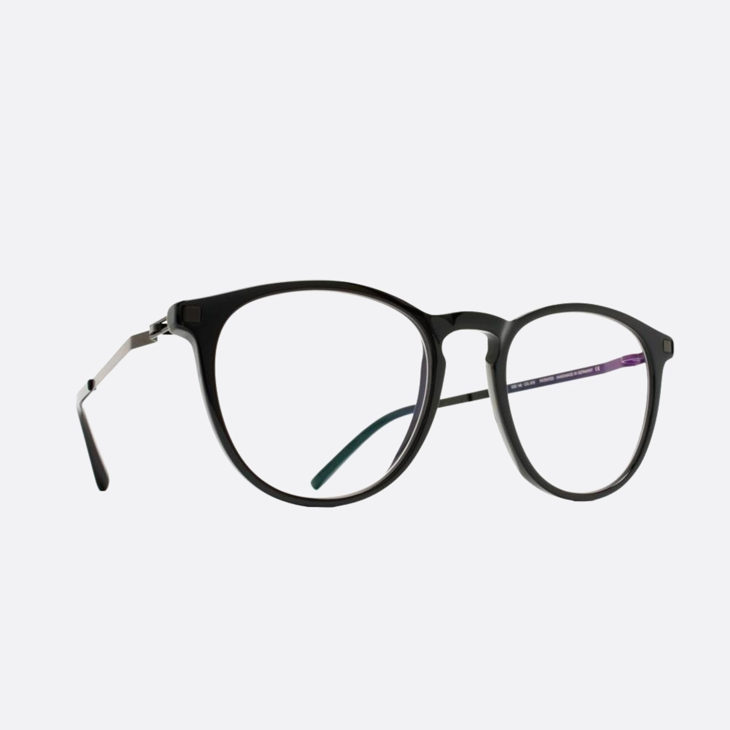 Mykita 49mm Nukka Black Squared Unisex Eyeglasses - Side View