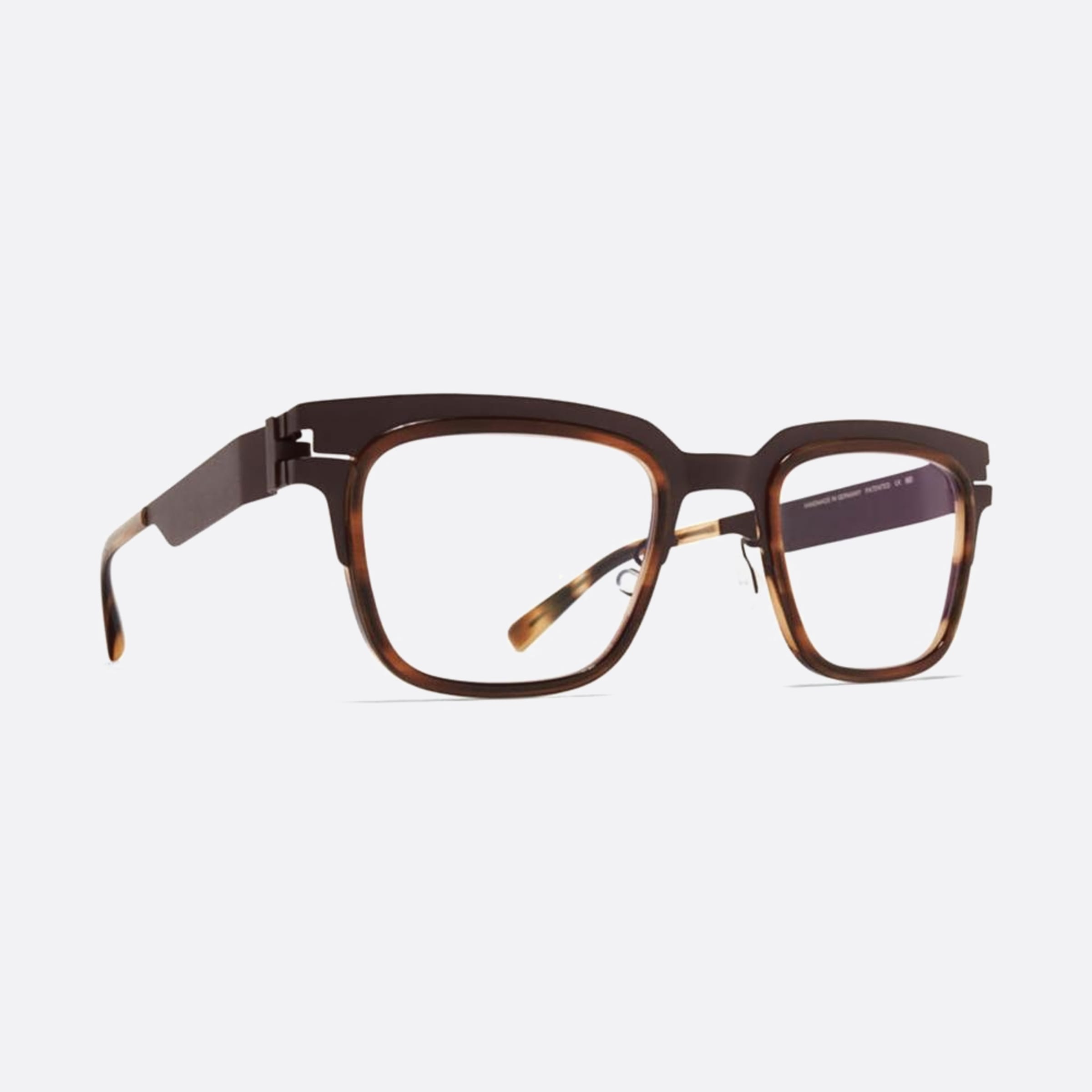 Mykita 51mm Raymond Brown Squared Unisex Eyeglasses - Side View