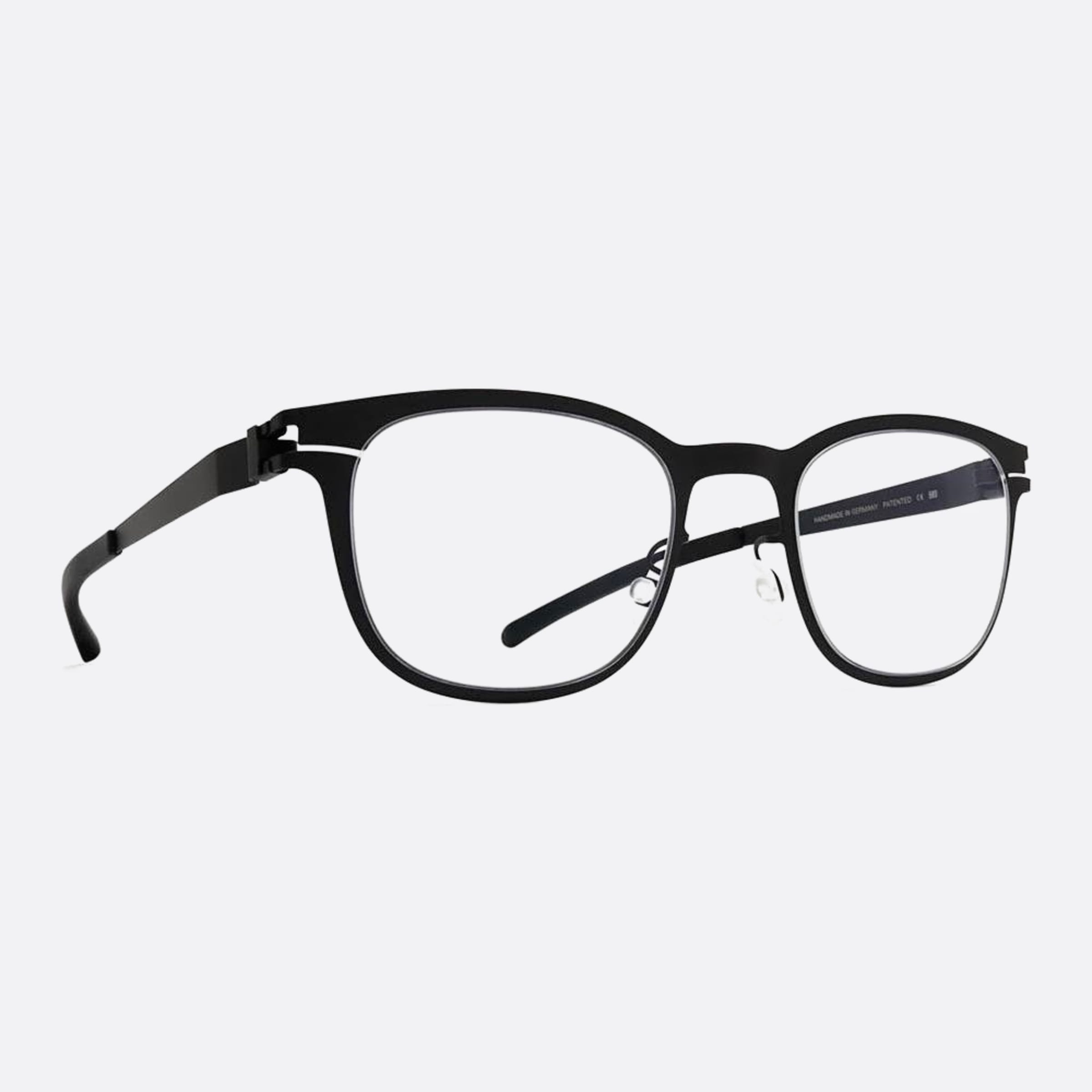 Mykita 47mm Salvador Black Pantos Unisex Eyeglasses - Side View
