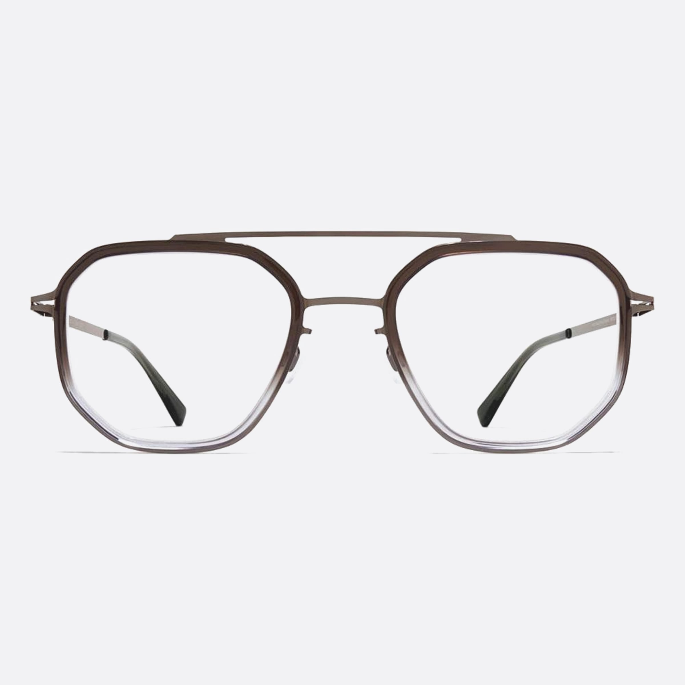 Mykita 51mm Satu Grey Geometric Unisex Eyeglasses - Main View