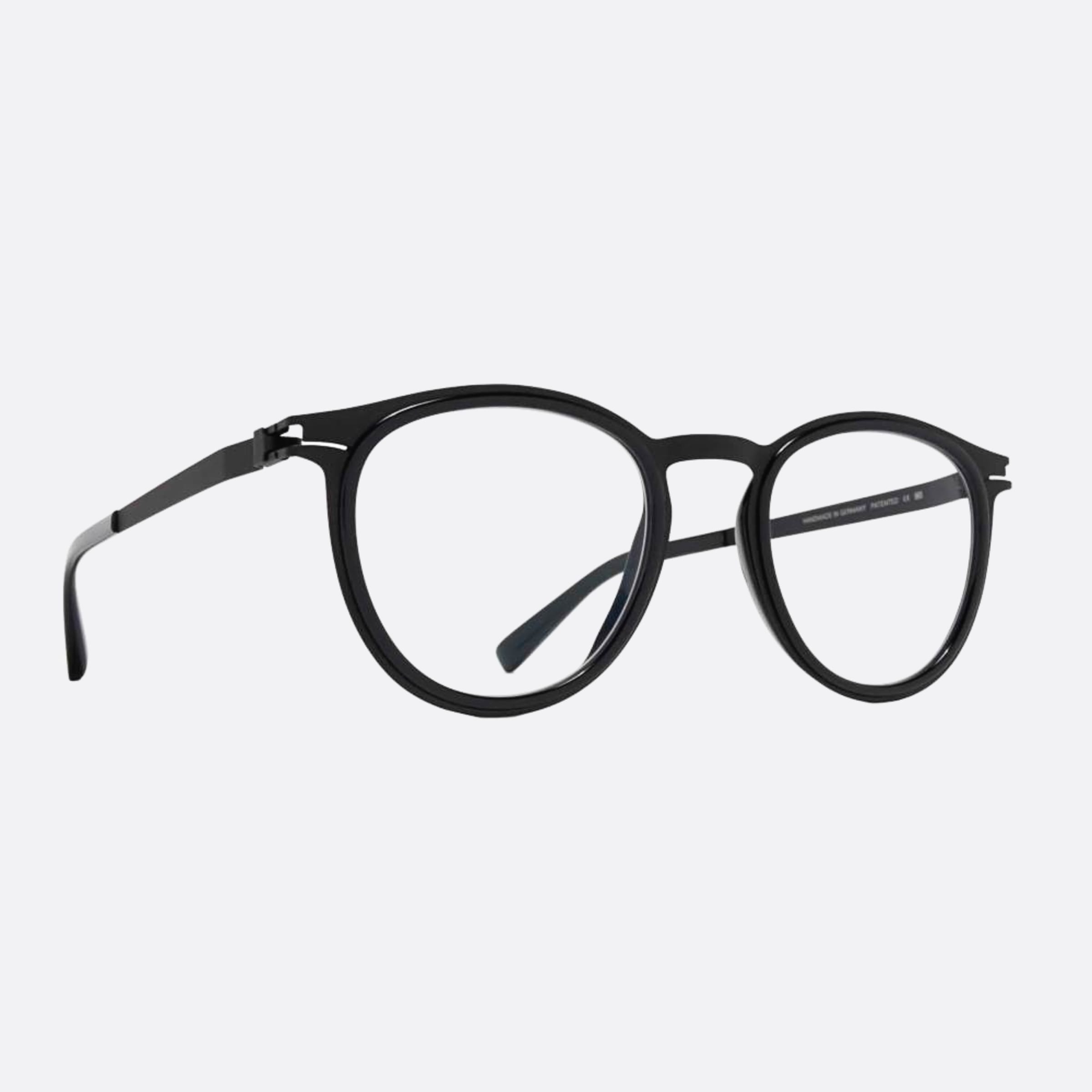 Mykita 47mm Siwa Black Pantos Unisex Eyeglasses - Side View