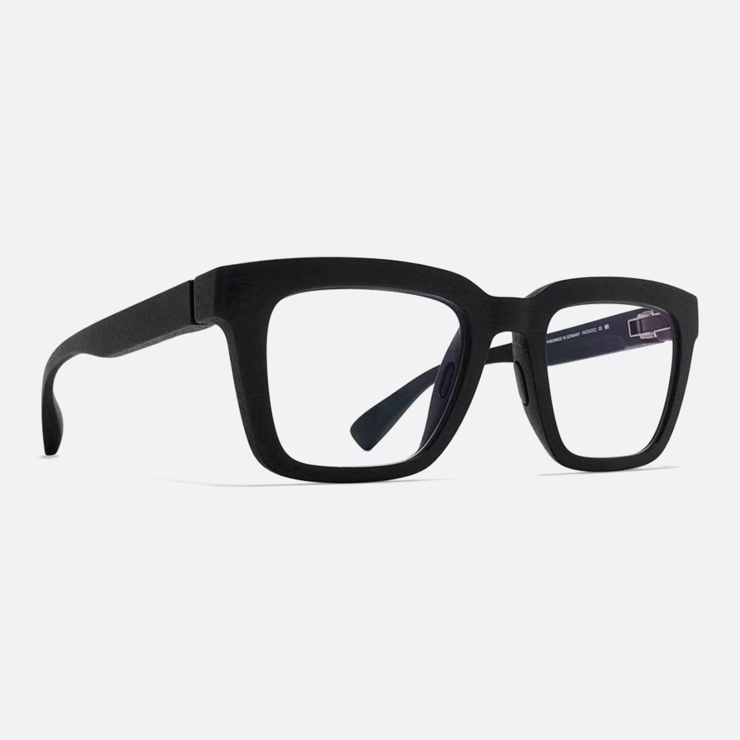 Mykita 50mm Souda Black Squared Unisex Eyeglasses - Side View