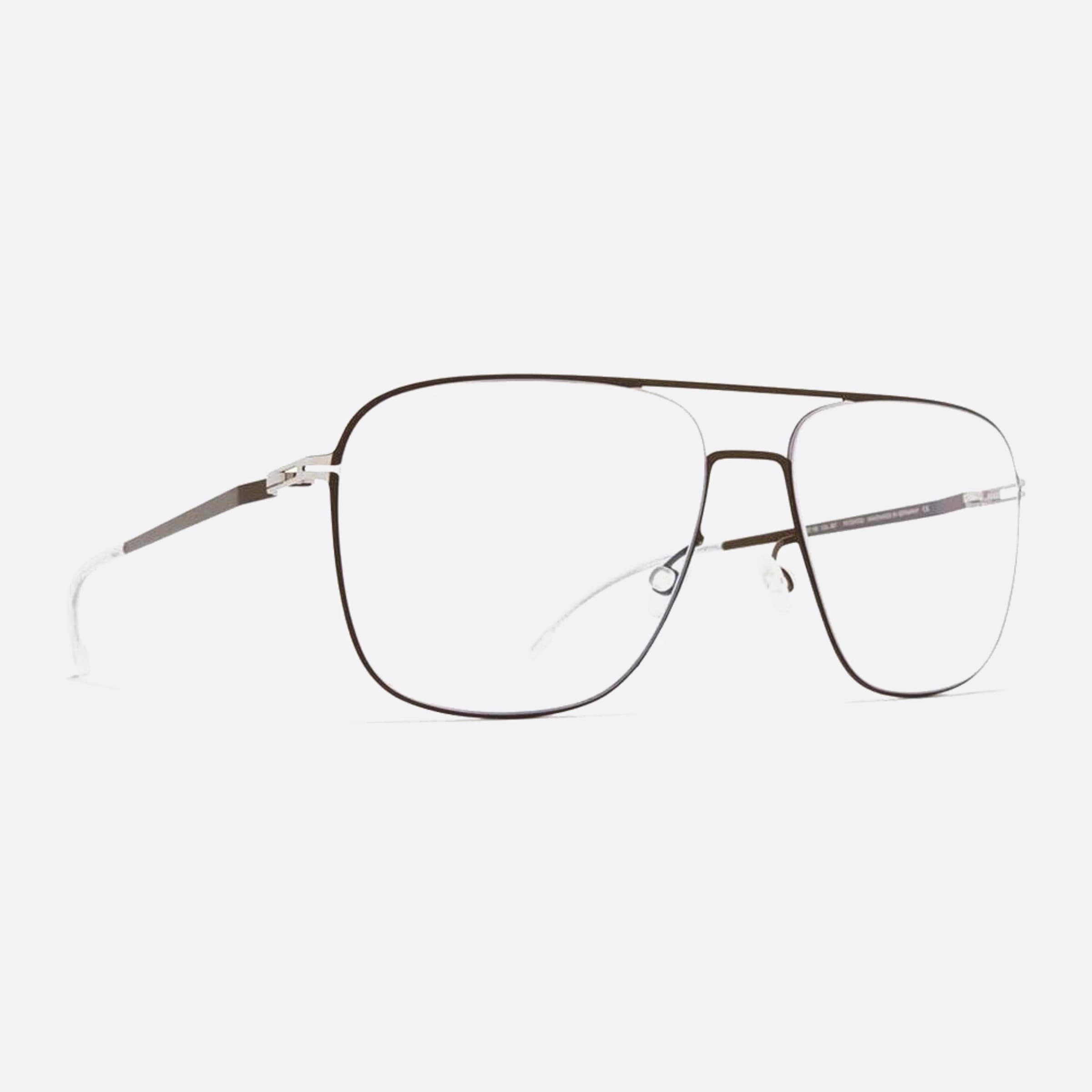 Mykita 56mm Steen Silver Shield Unisex Eyeglasses - Side View
