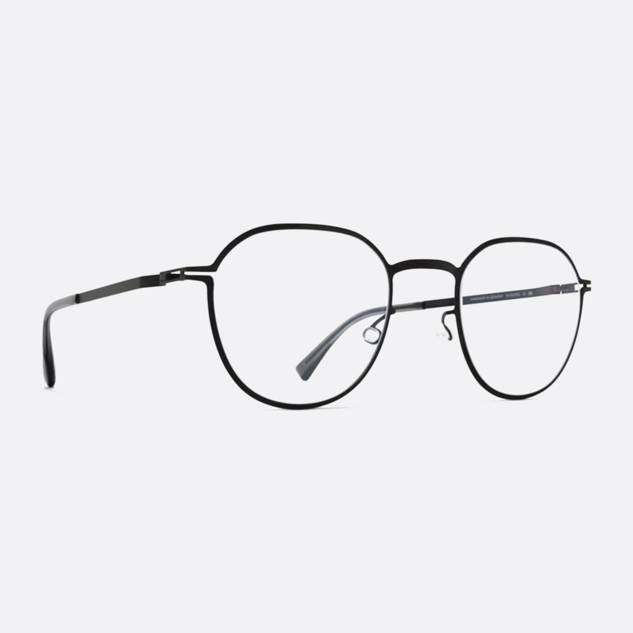 Mykita 47mm Talvi Opt Black Pantos Unisex Eyeglasses - Side View