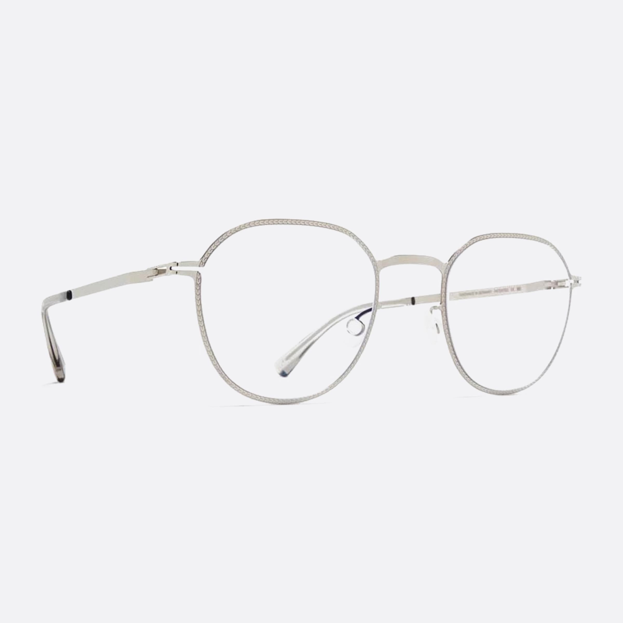 Mykita 47mm Talvi Opt Silver Pantos Unisex Eyeglasses - Side View