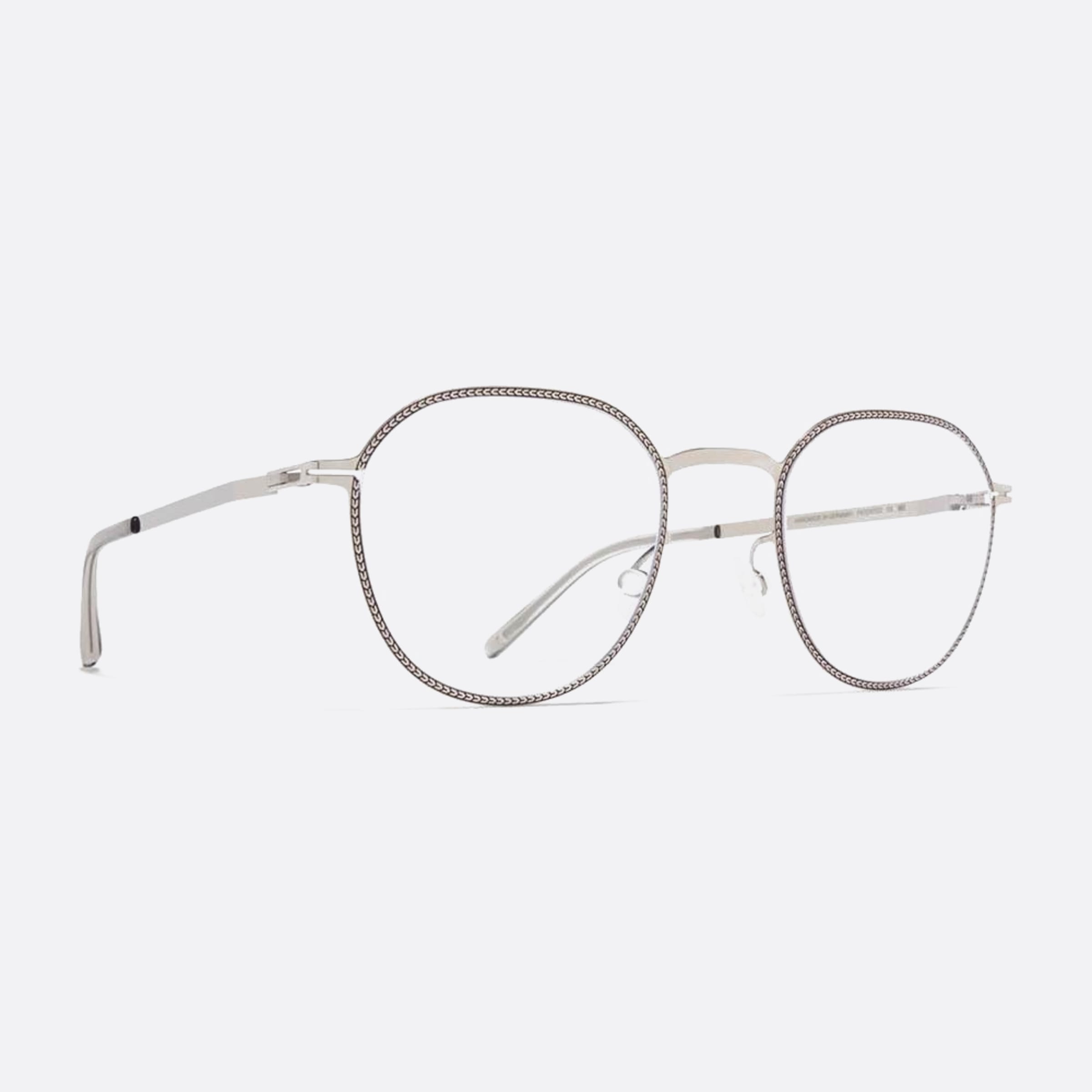 Mykita 47mm Talvi Opt Silver Pantos Unisex Eyeglasses - Side View
