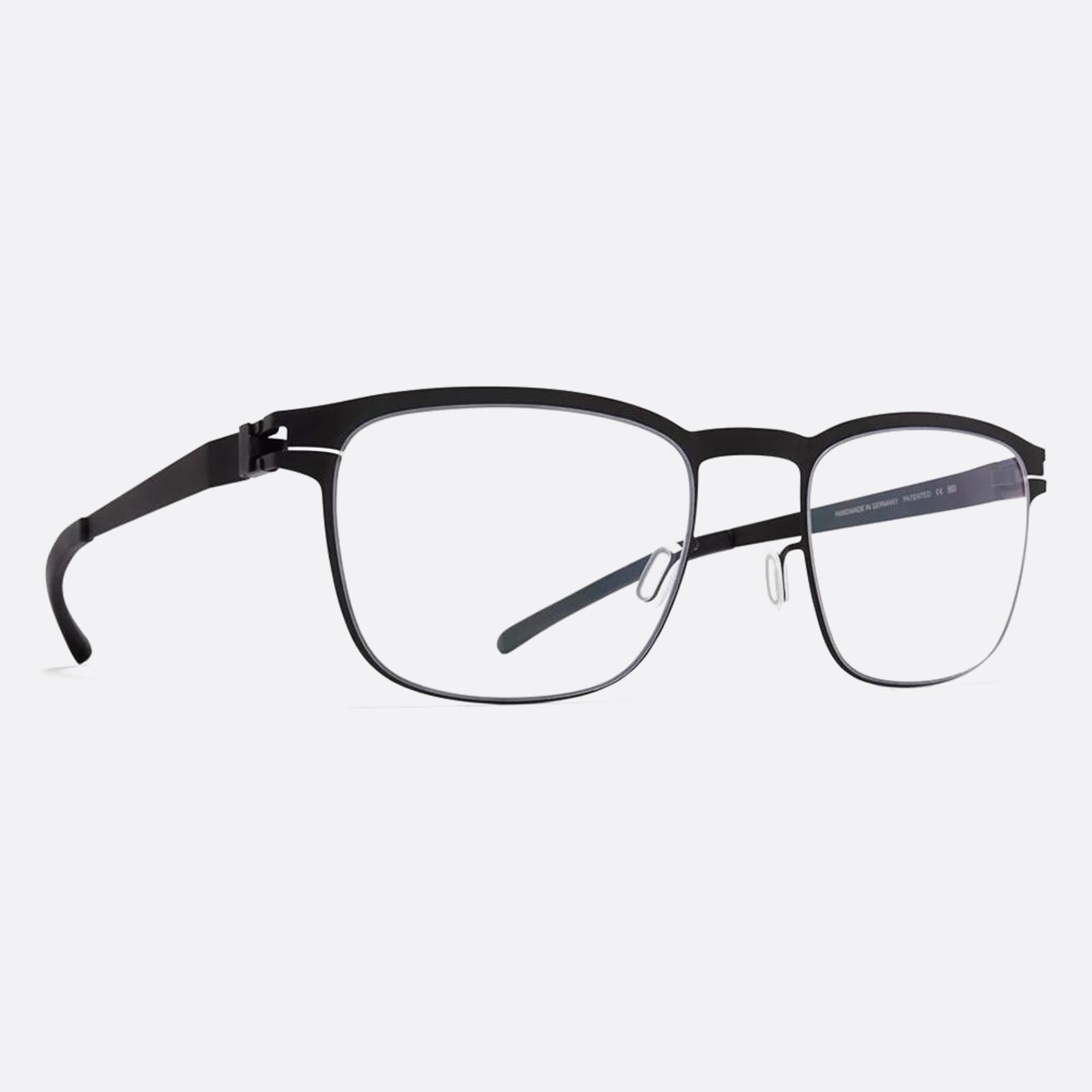 Mykita 54mm Theodore Black Squared Unisex Eyeglasses - Side View