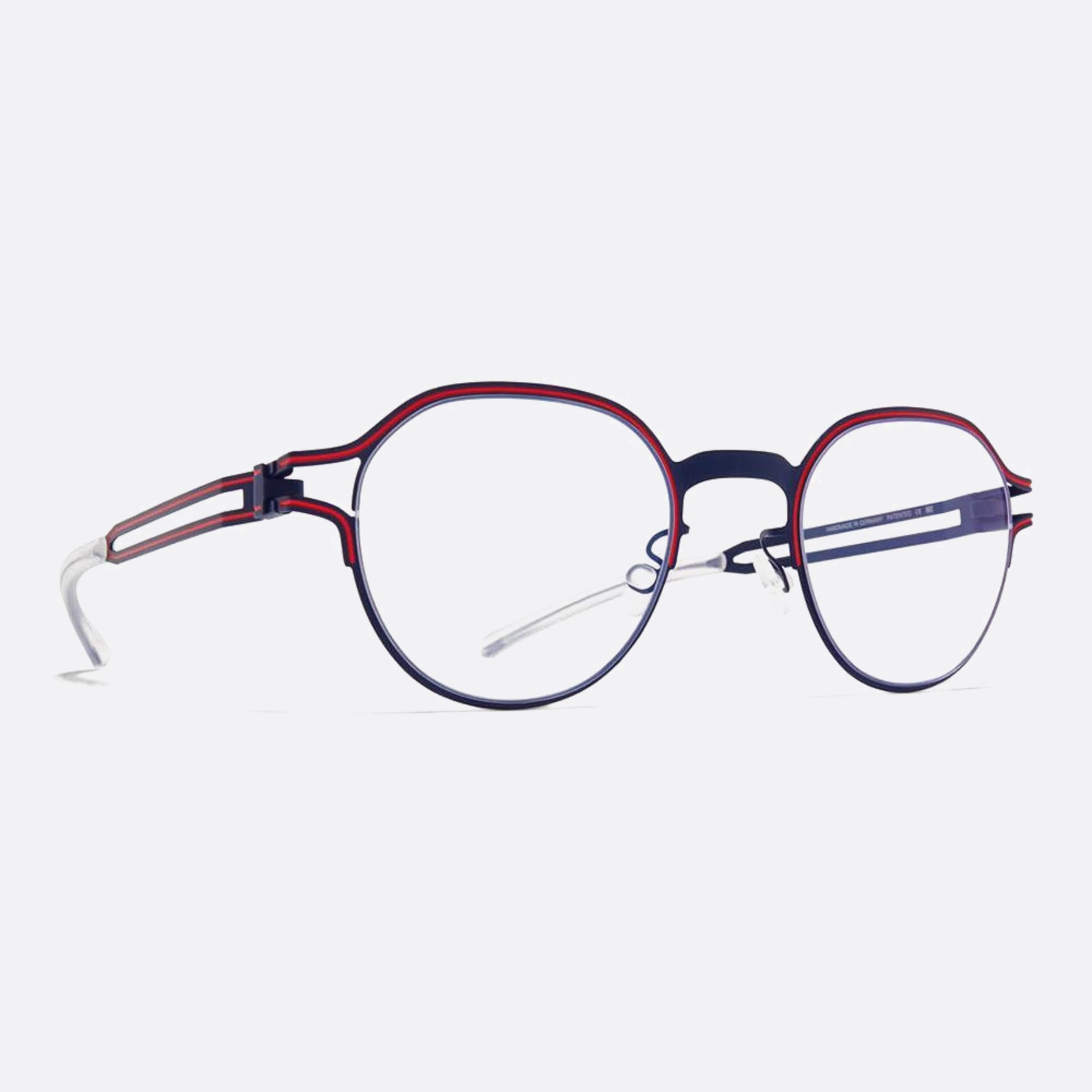 Mykita 47mm Vaasa Red Pantos Unisex Eyeglasses - Side View