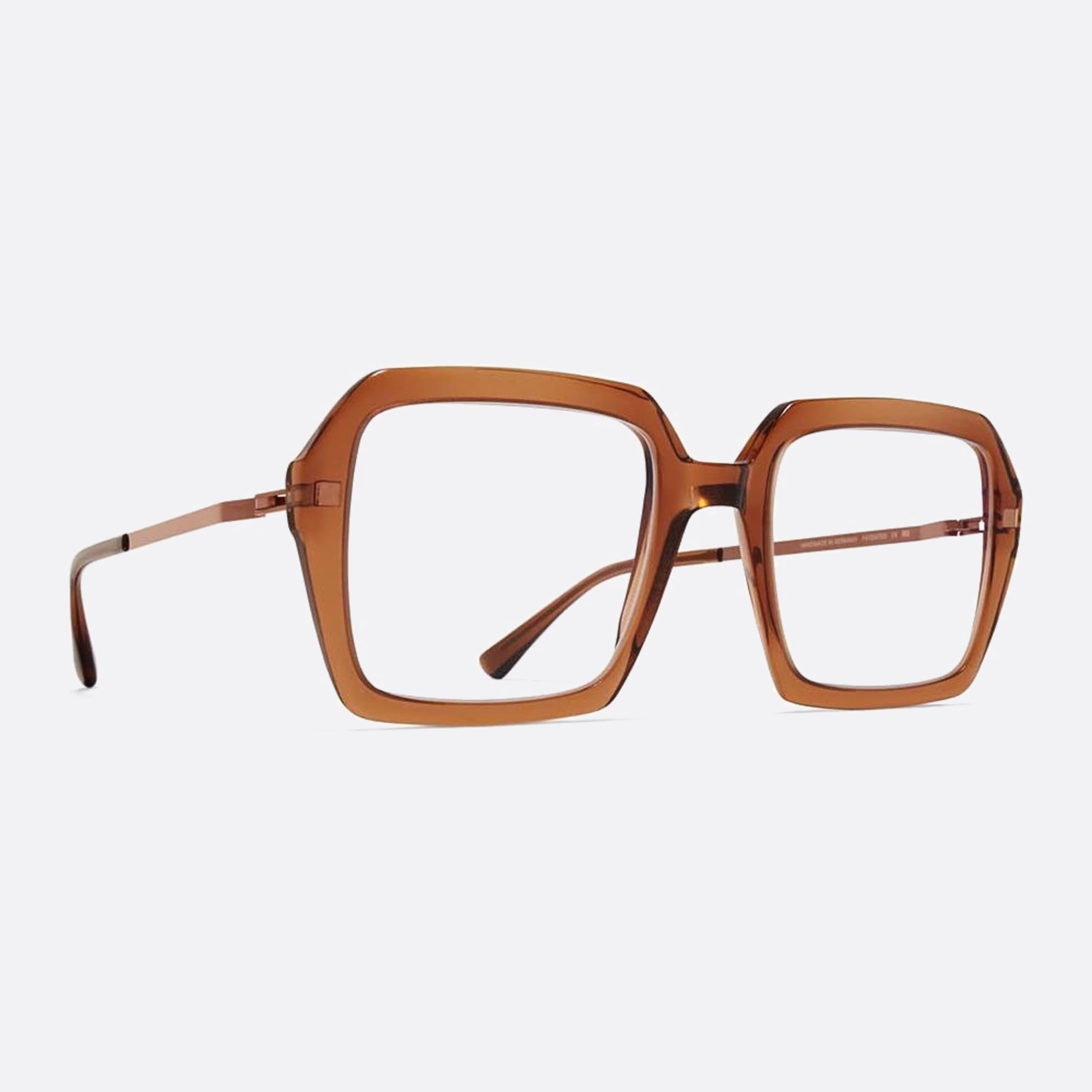 Mykita 51mm Vanilla Brown Oversize Unisex Eyeglasses - Side View