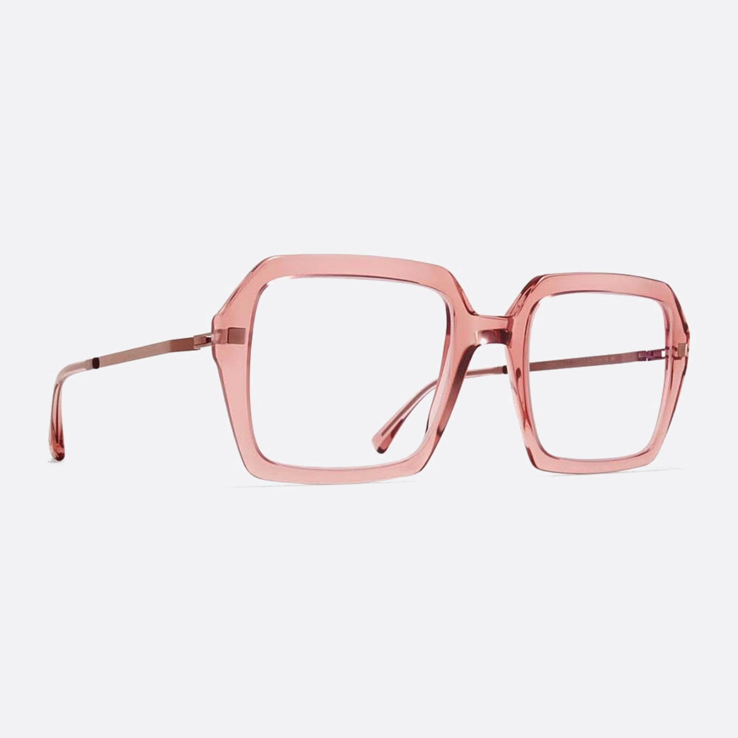 Mykita 51mm Vanilla Pink Oversize Unisex Eyeglasses - Side View