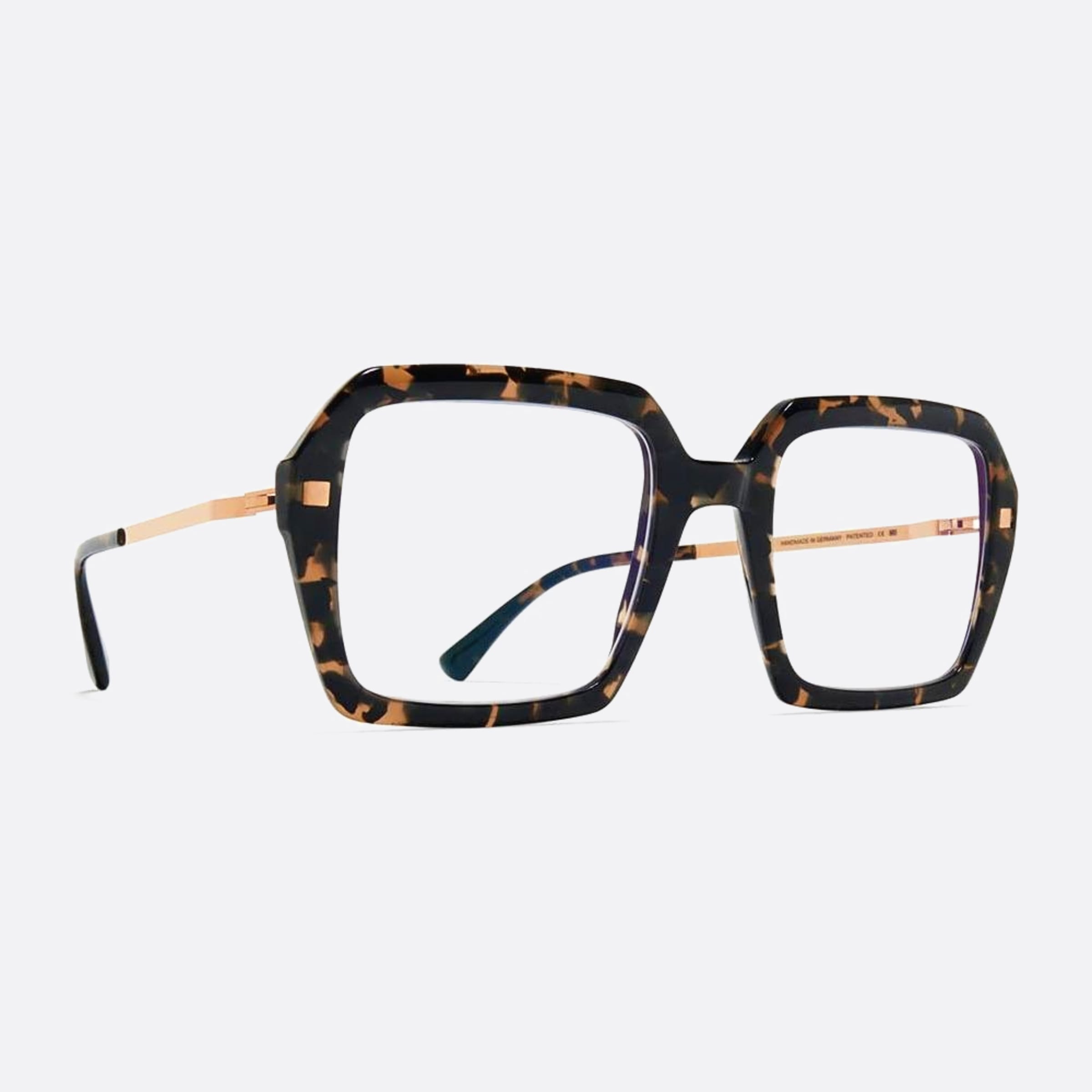 Mykita 51mm Vanilla Havana Oversize Unisex Eyeglasses - Side View