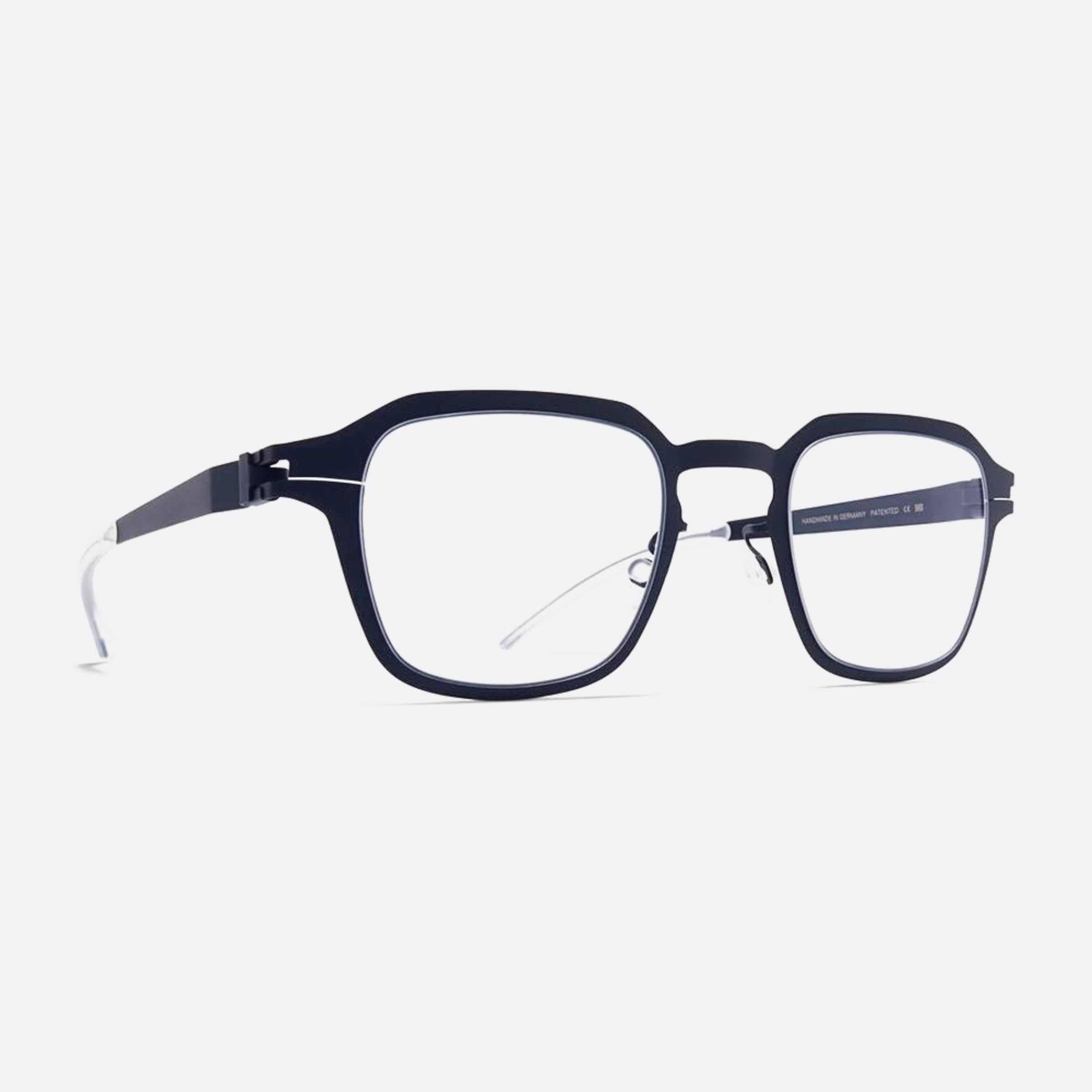 Mykita 47mm Waters Blue Squared Unisex Eyeglasses - Side View