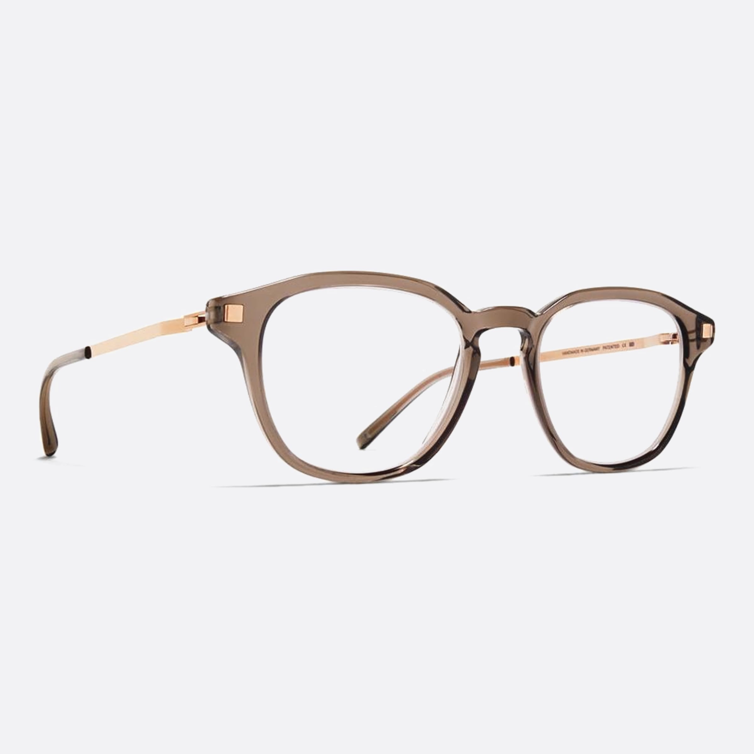 Mykita 45mm Yura Brown Pantos Unisex Eyeglasses - Side View