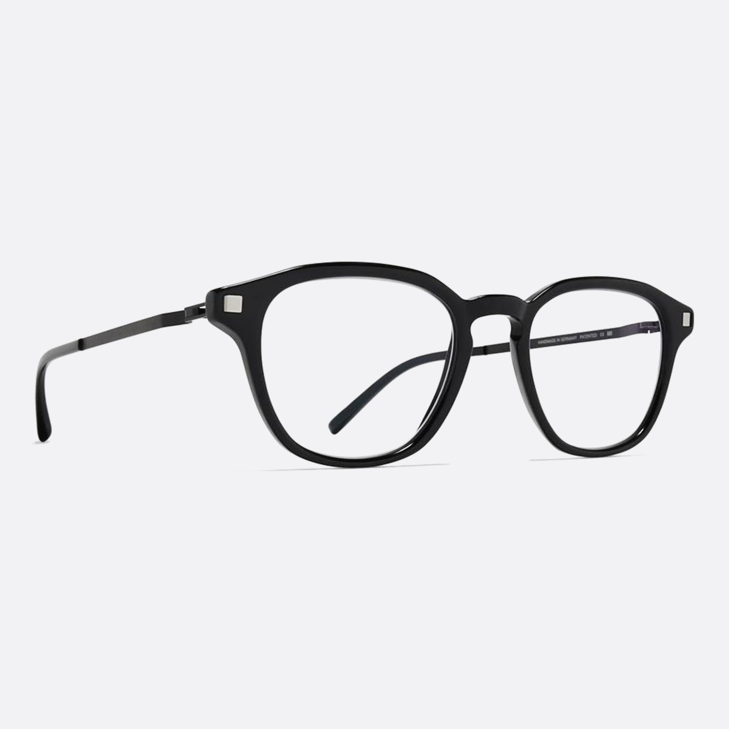Mykita 45mm Yura Black Pantos Unisex Eyeglasses - Side View