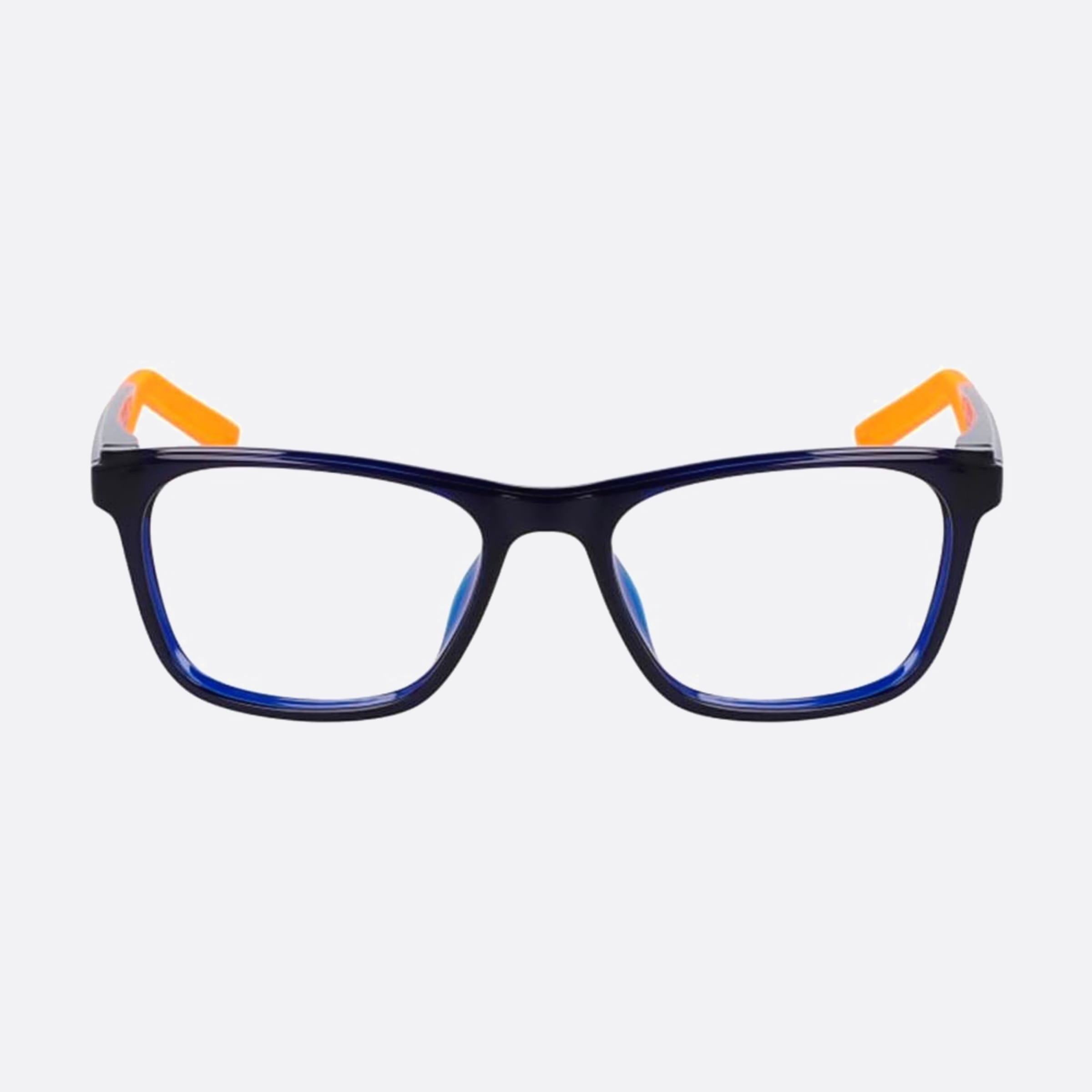 Nike 48mm Nike Blue Rectangle Children Eyeglasses - Main View
