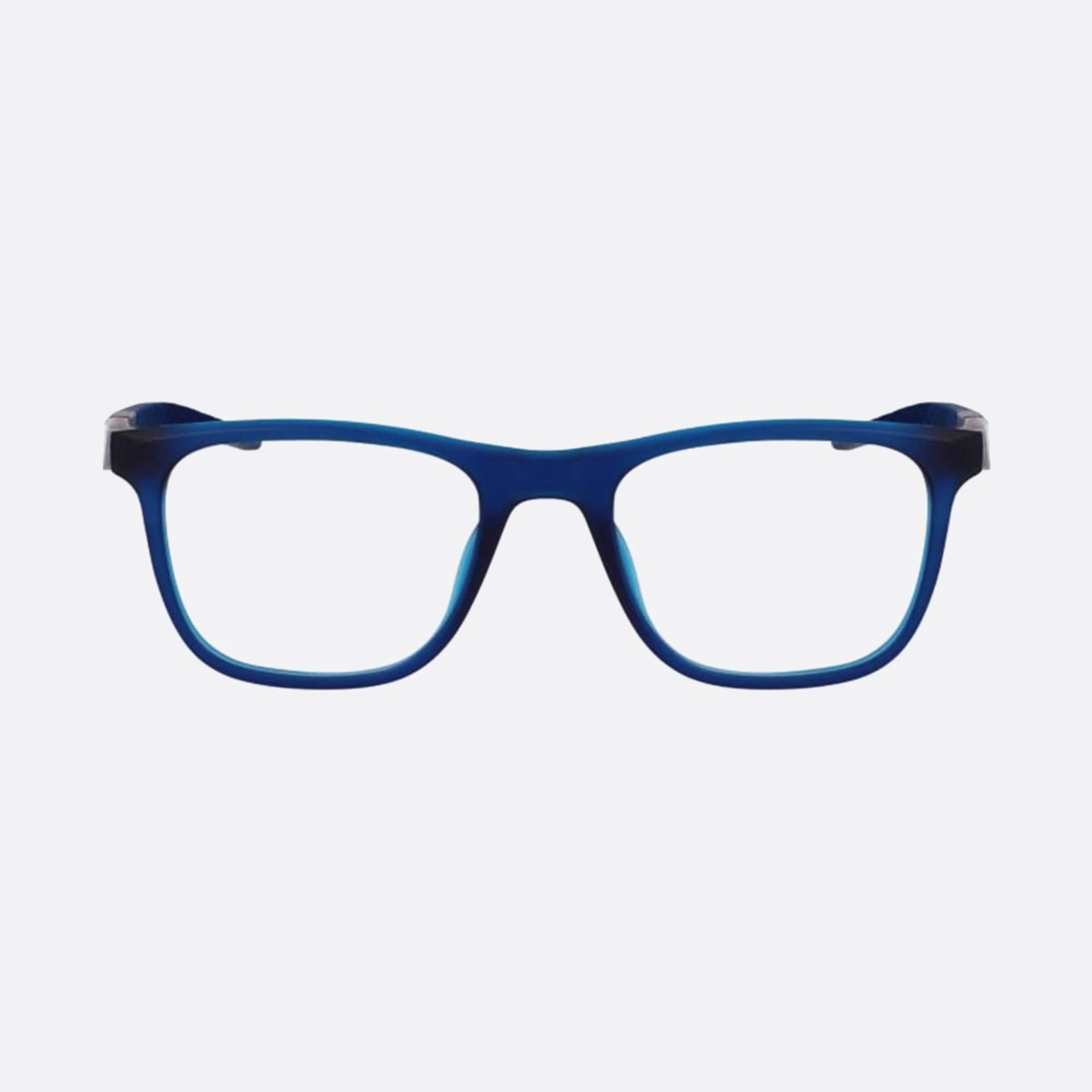 Nike 53mm Nike Blue Rectangle Men Eyeglasses - Main View