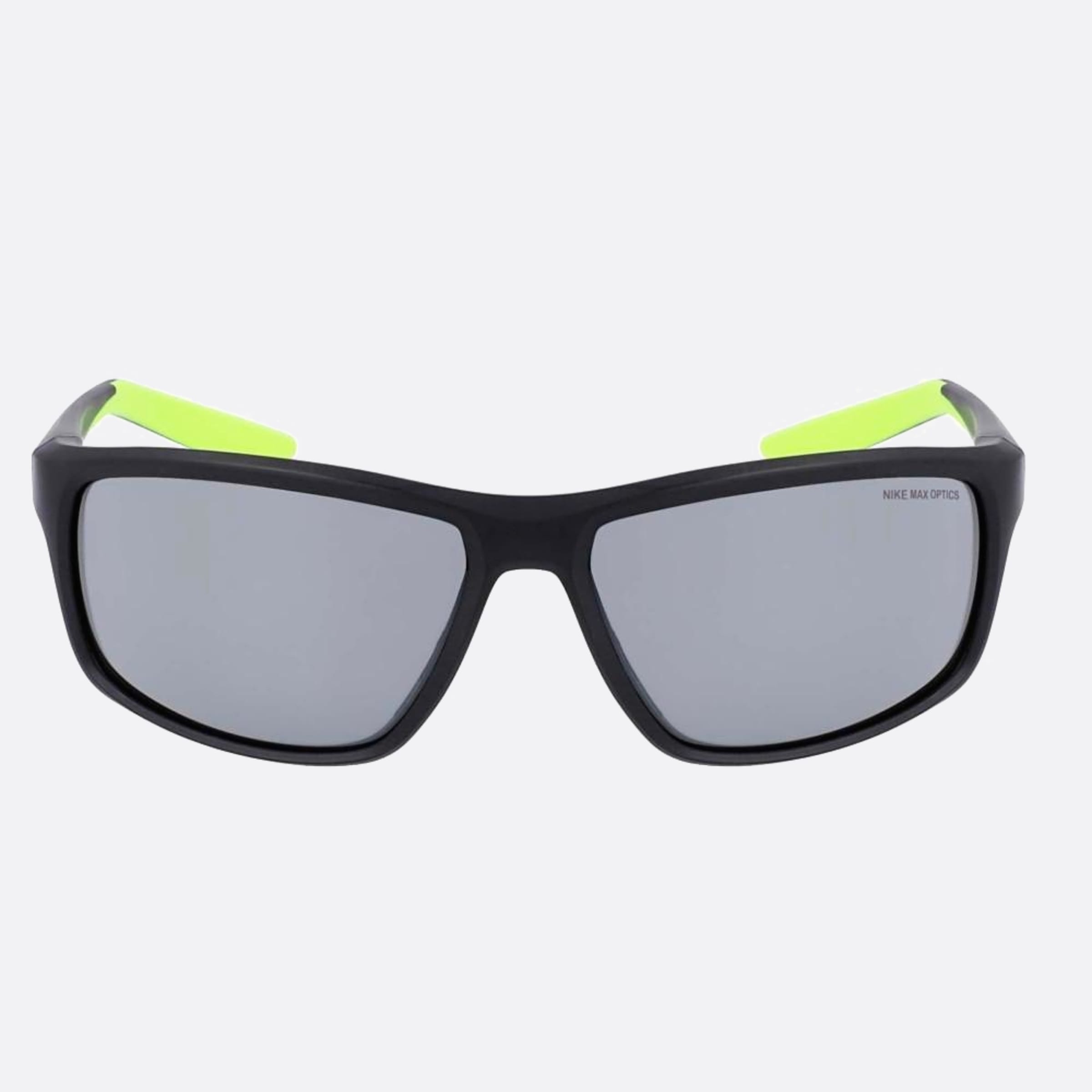 Nike 64mm Nike Adrenaline Dv2372 Black Sports Unisex Sunglasses - Main View