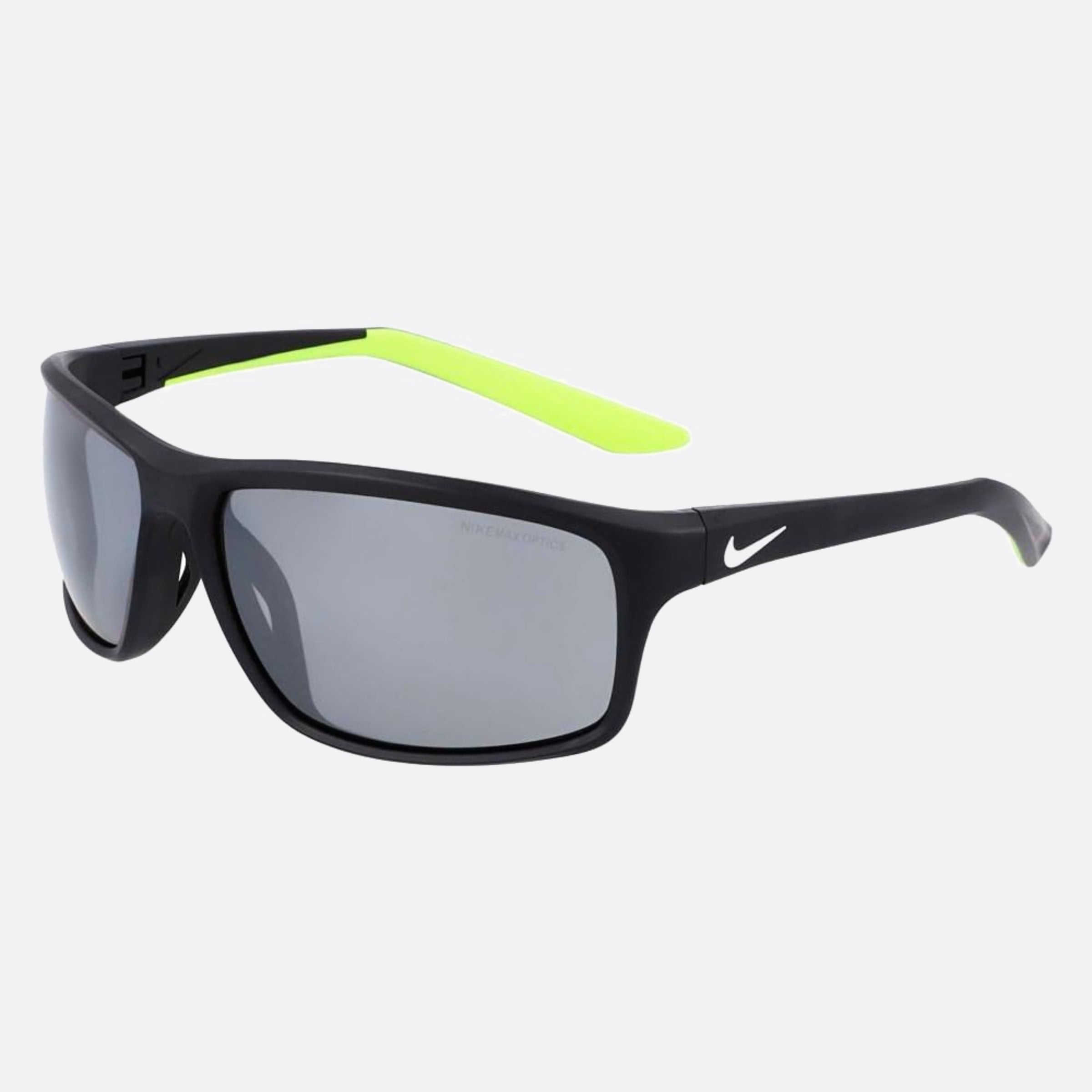Nike 64mm Nike Adrenaline Dv2372 Black Sports Unisex Sunglasses - Side View