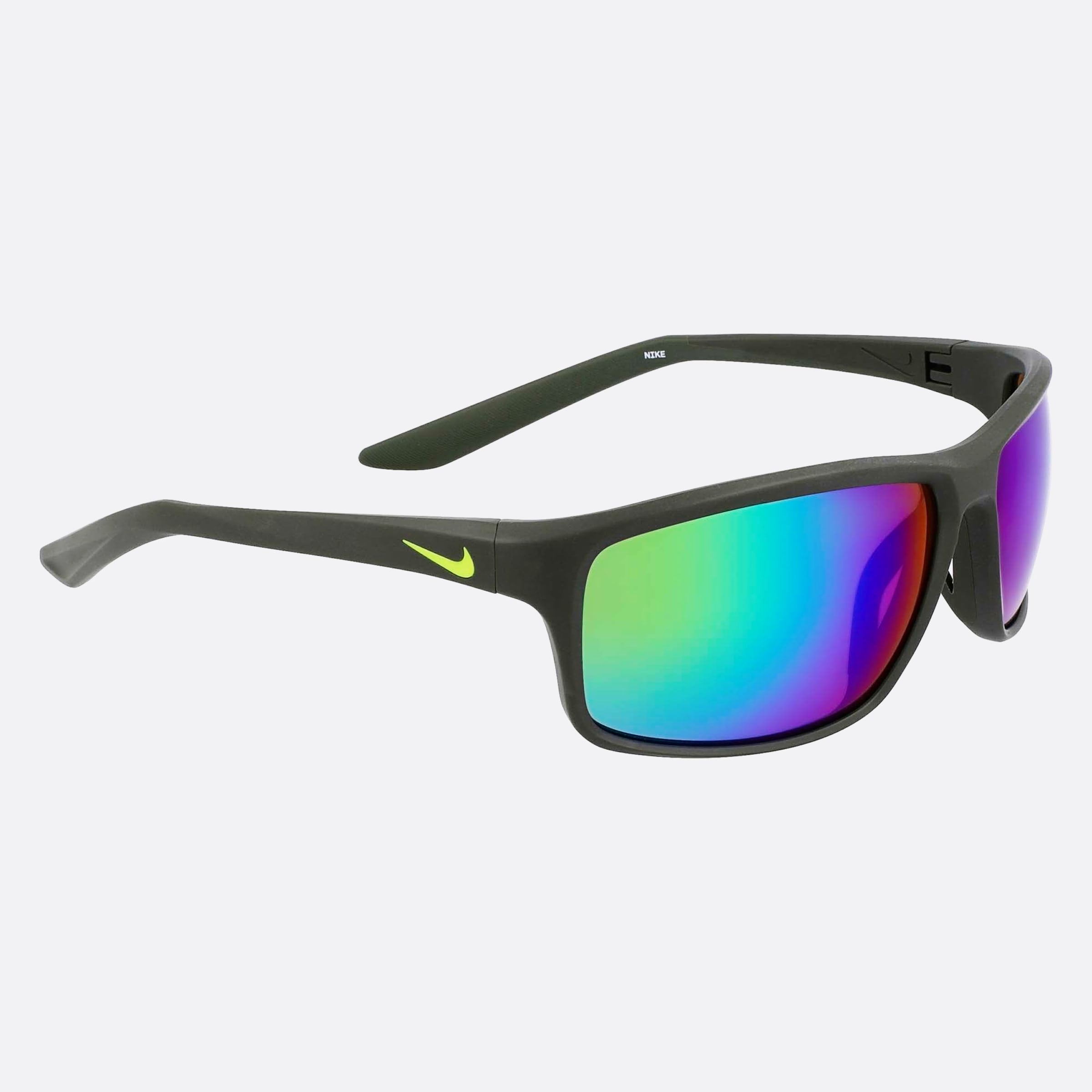 Nike 64mm Nike Adrenaline Dv2155 Green Sports Unisex Sunglasses - Additional Angle