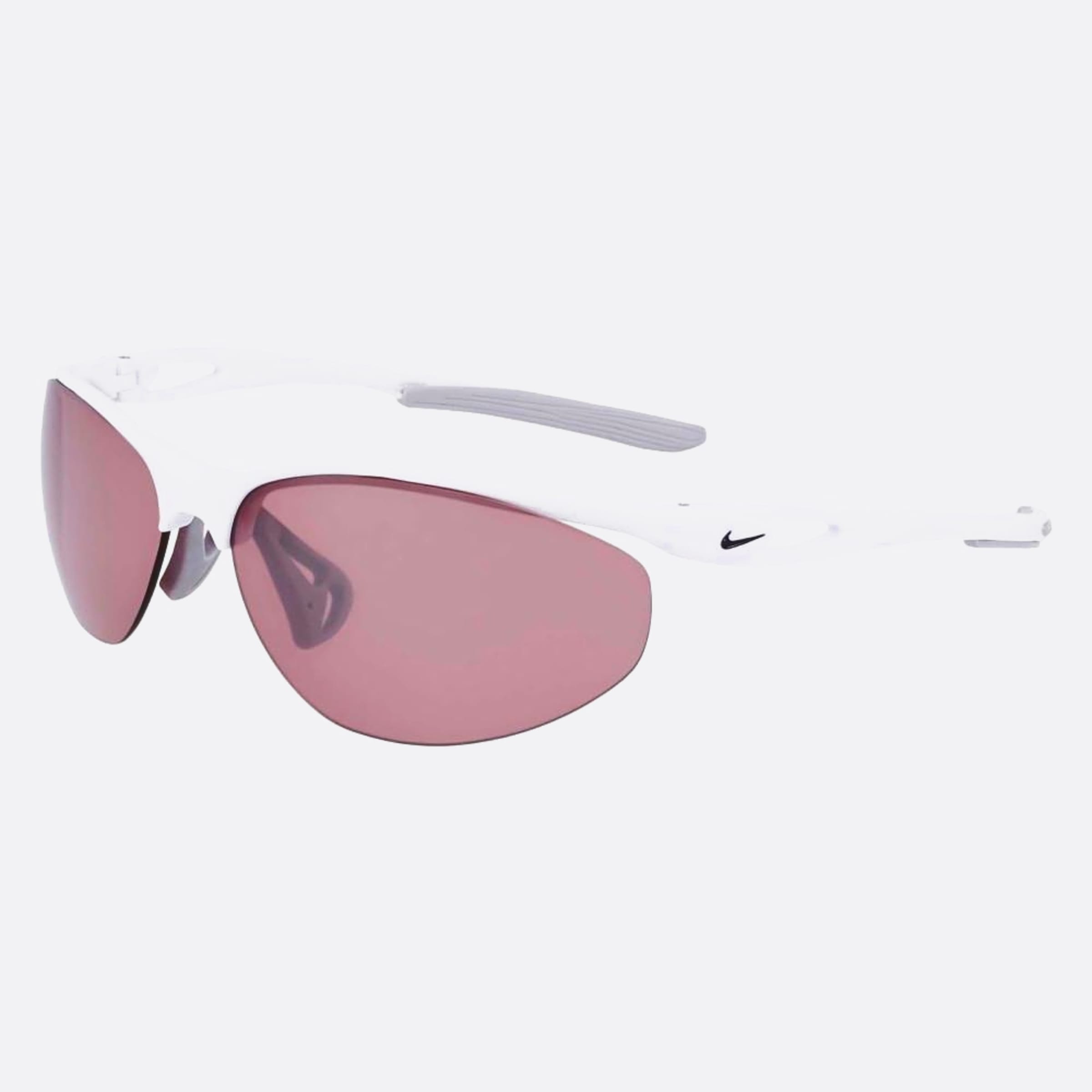 Nike 69mm Nike Aerial Dz7353 White Visor Unisex Sunglasses - Side View