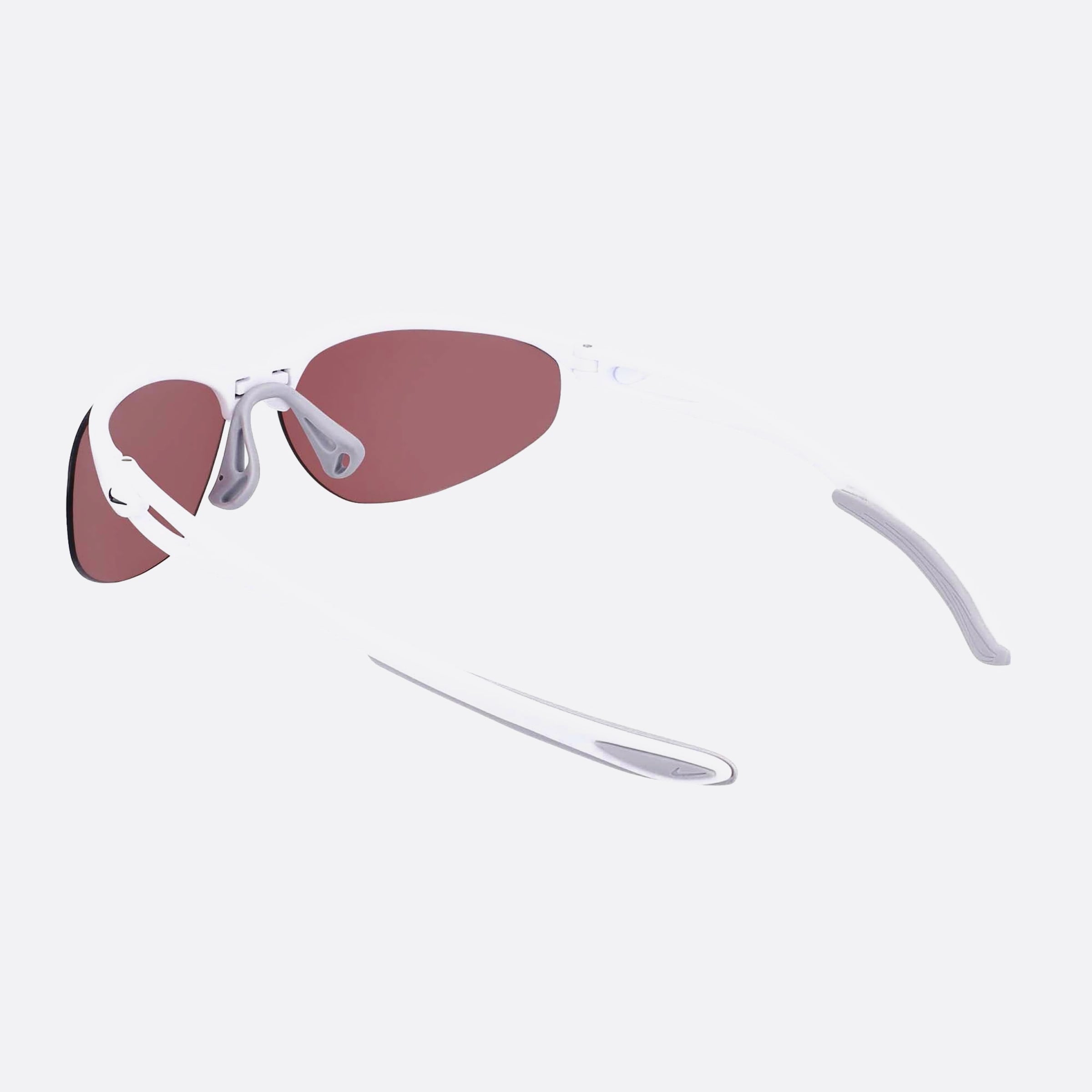 Nike 69mm Nike Aerial Dz7353 White Visor Unisex Sunglasses - Additional Angle