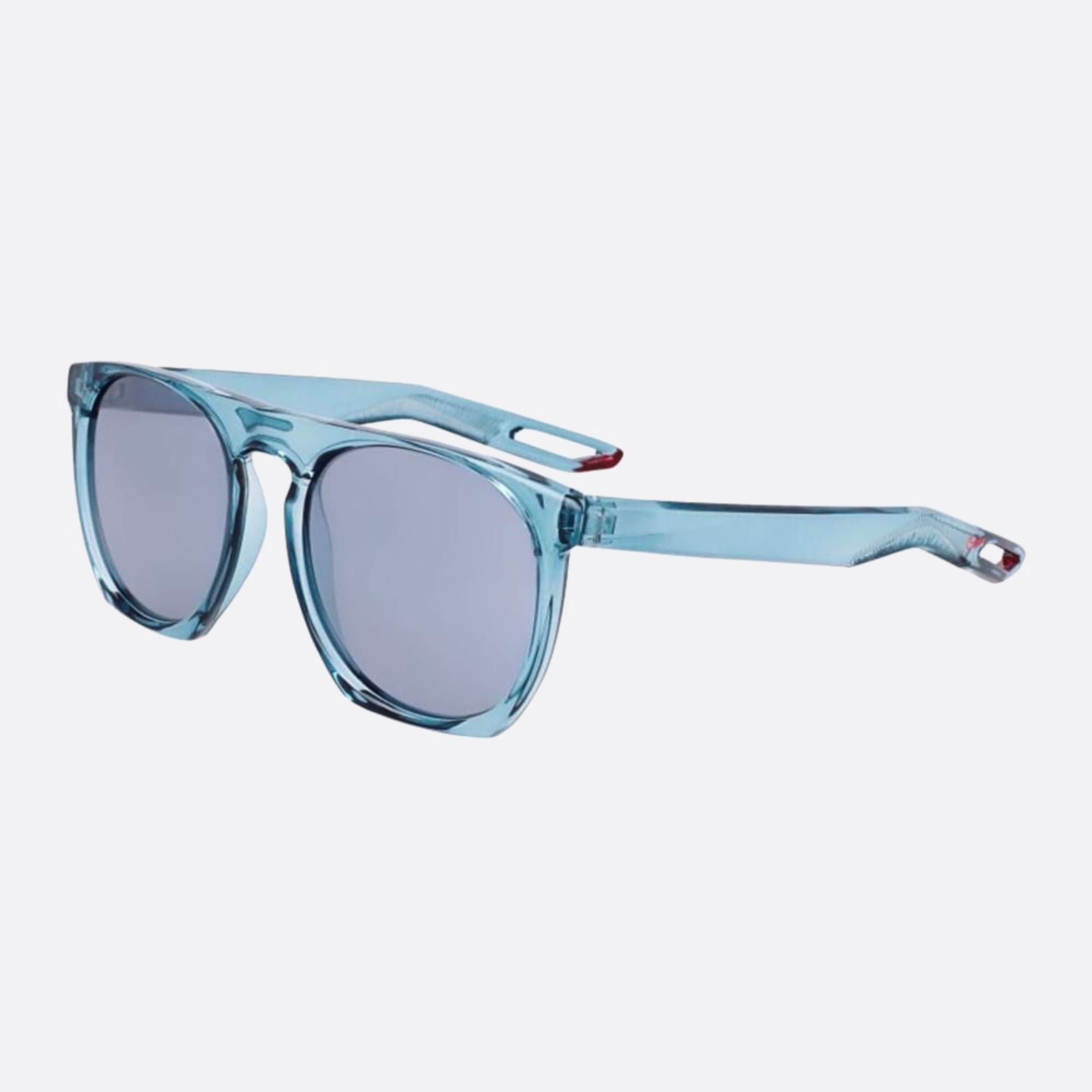 Nike 52mm Nike Flatspot Xxii Dv2258 Blue Geometric Unisex Sunglasses - Side View