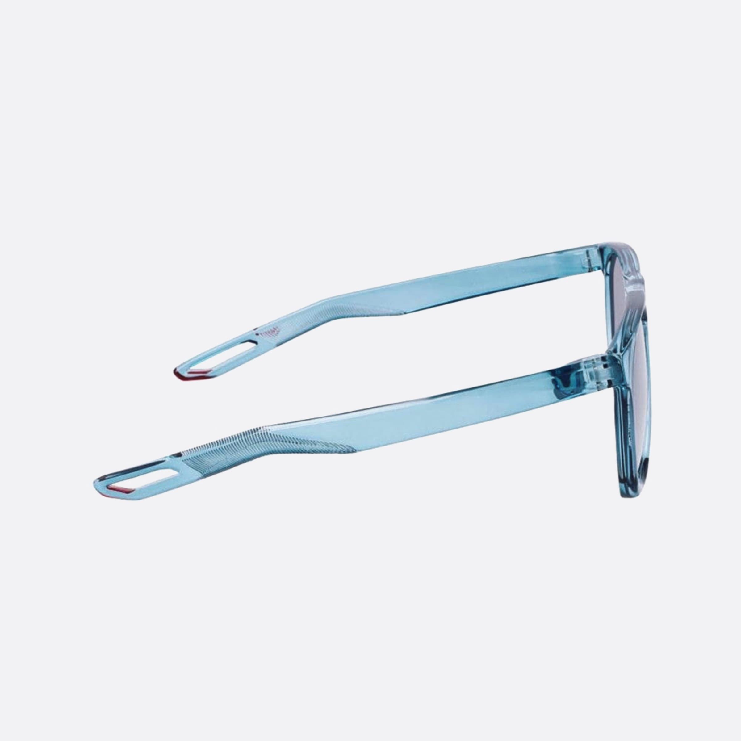 Nike 52mm Nike Flatspot Xxii Dv2258 Blue Geometric Unisex Sunglasses - Additional Angle