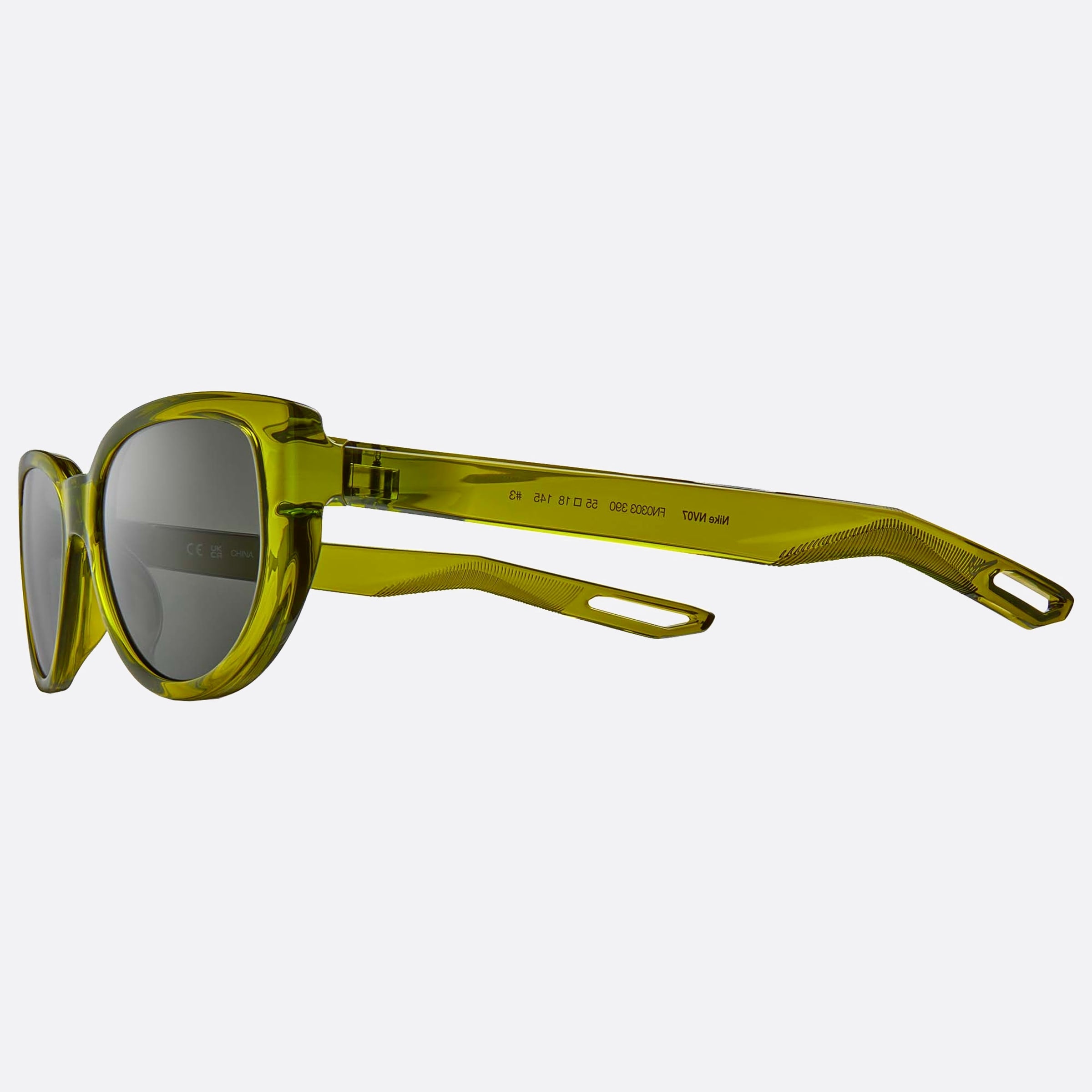 Nike 55mm Nike Nv07 Fn0303 Green Cat Eye Unisex Sunglasses - Detail View