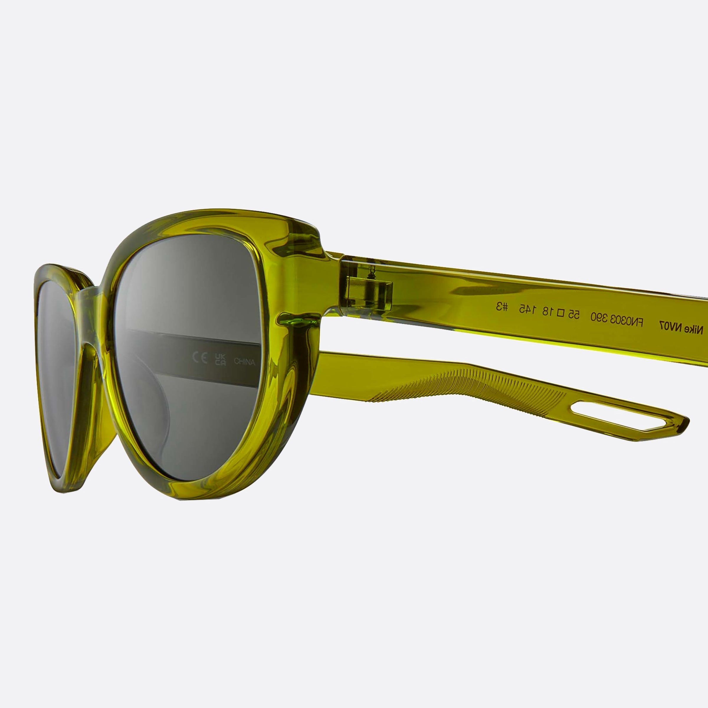 Nike 55mm Nike Nv07 Fn0303 Green Cat Eye Unisex Sunglasses - Lifestyle Shot