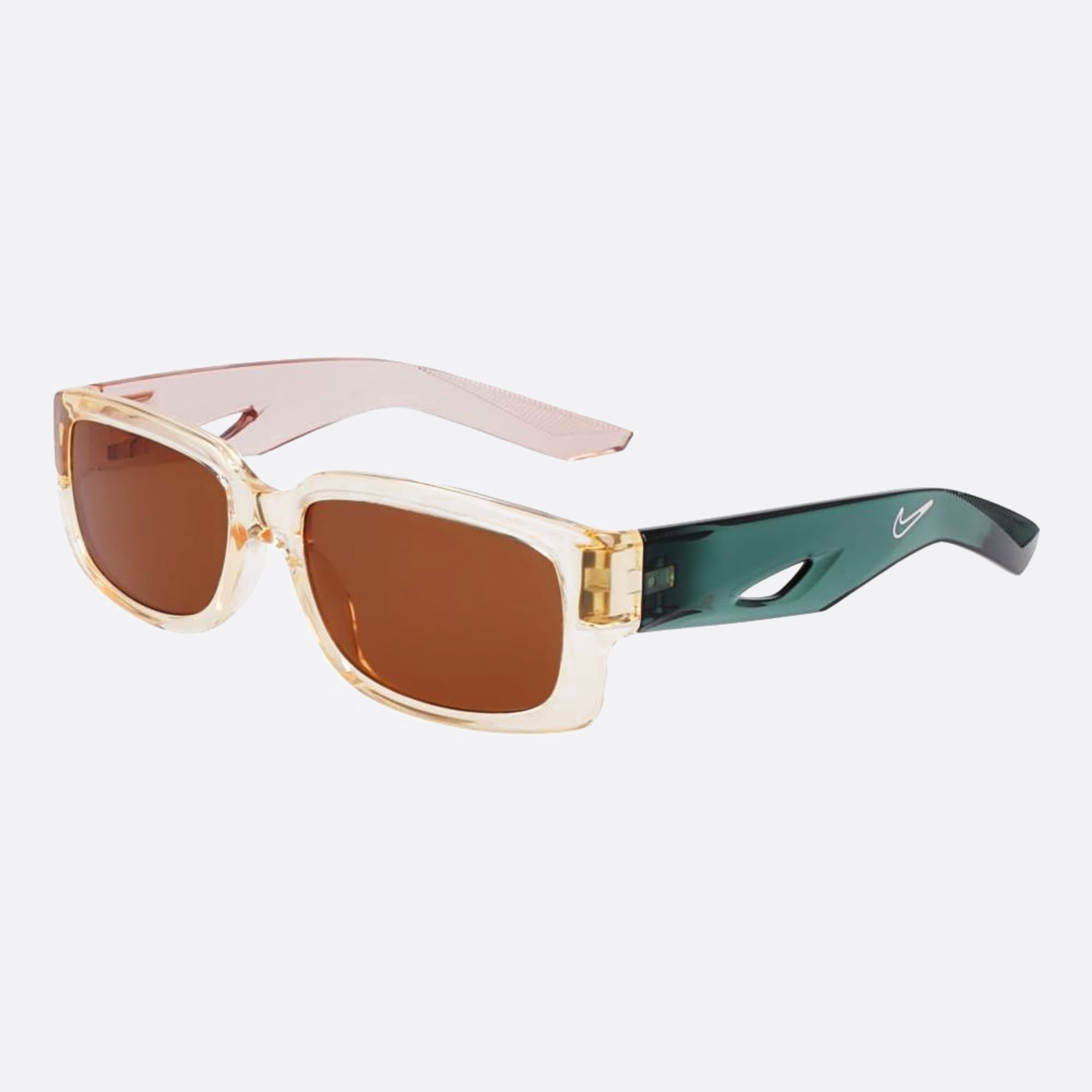 Nike 56mm Nike Variant Ev24013 Transparent Rectangle Men Sunglasses - Side View
