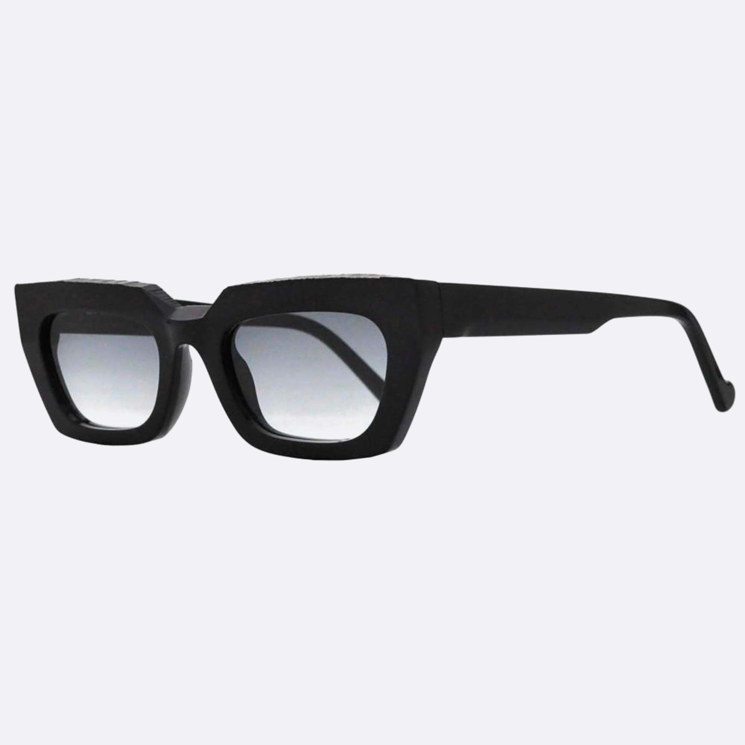 Ophy 52mm Charlotte Black Visor Women Sunglasses - Side View