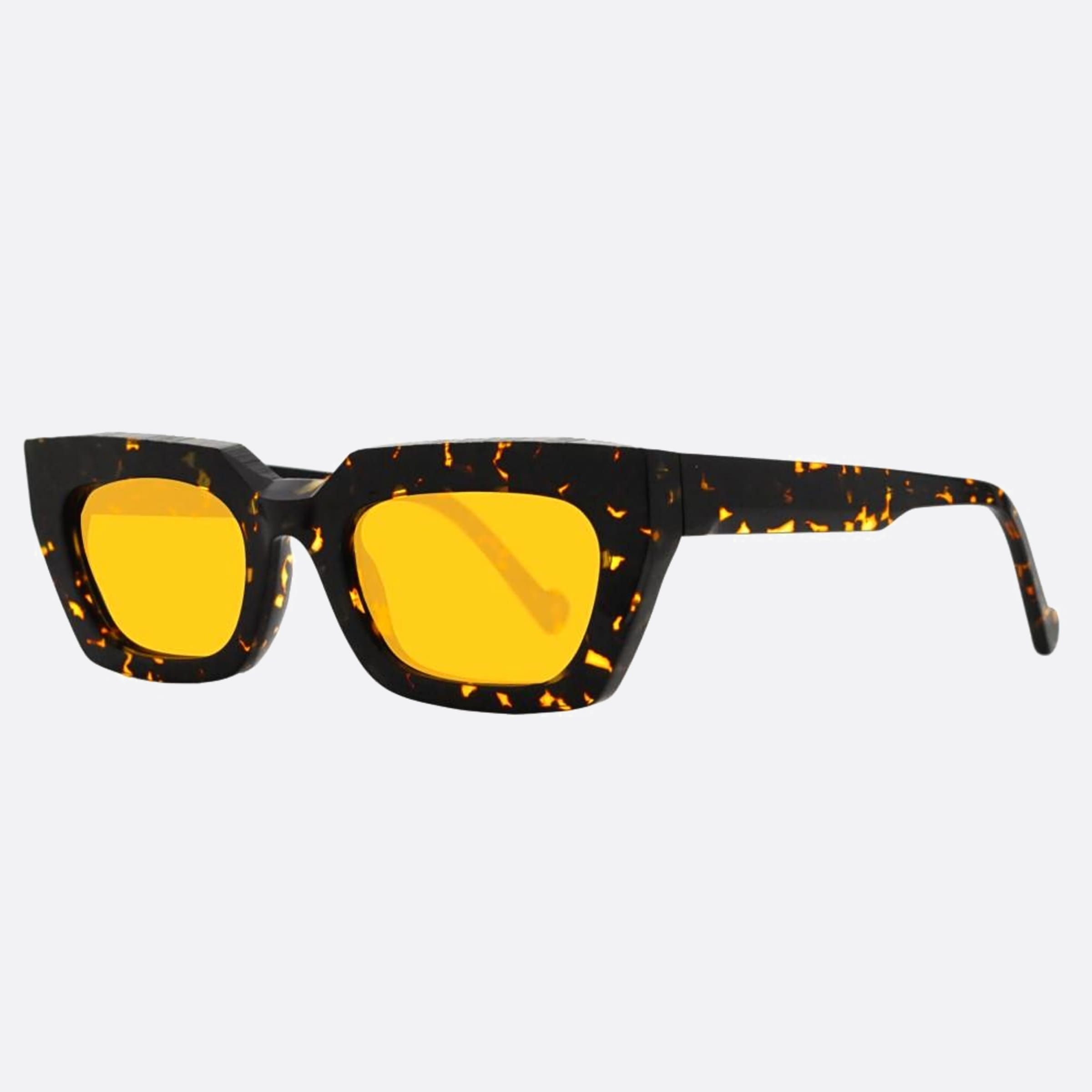 Ophy 52mm Charlotte Havana Cat Eye Women Sunglasses - Side View