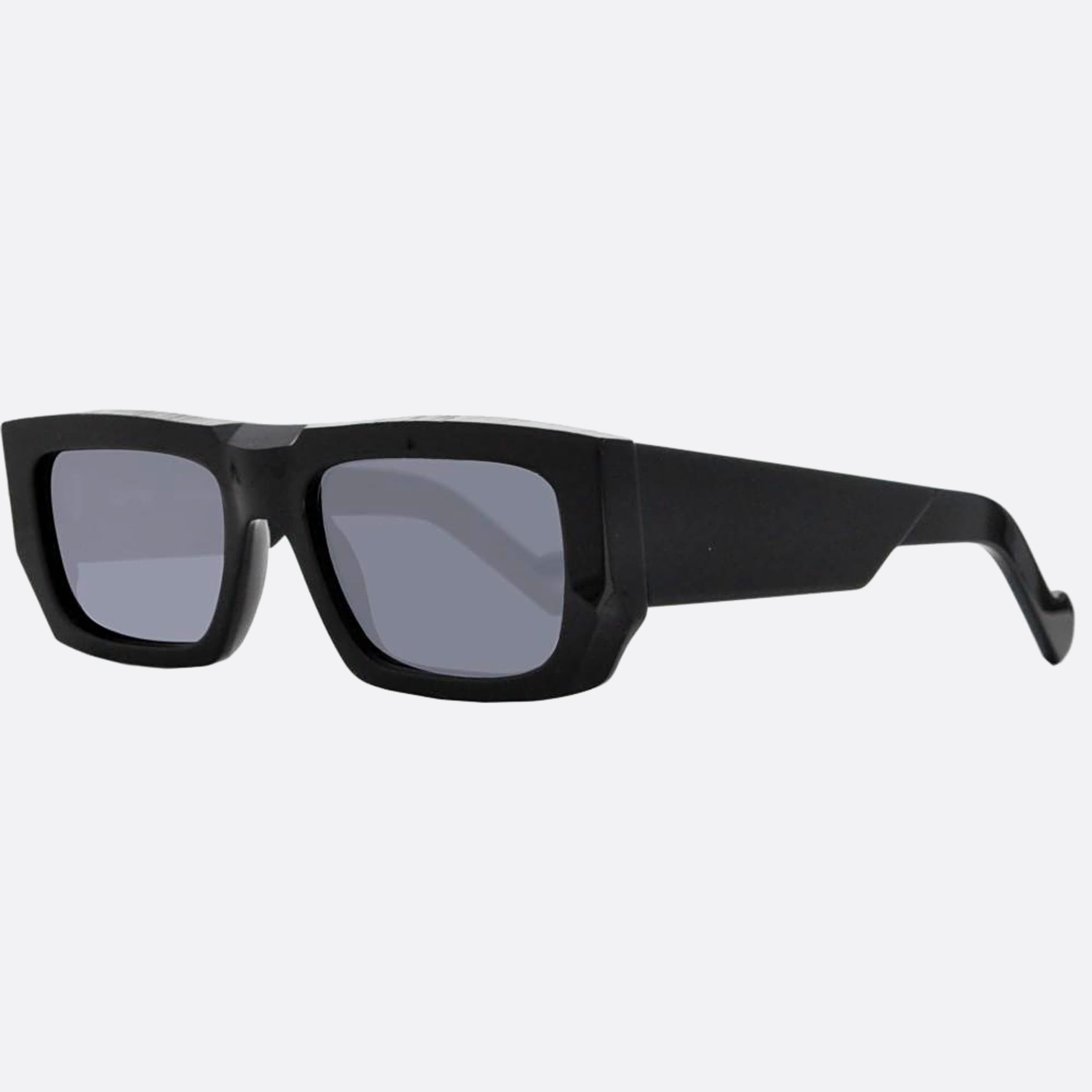 Ophy 54mm Roche Black Geometric Unisex Sunglasses - Side View